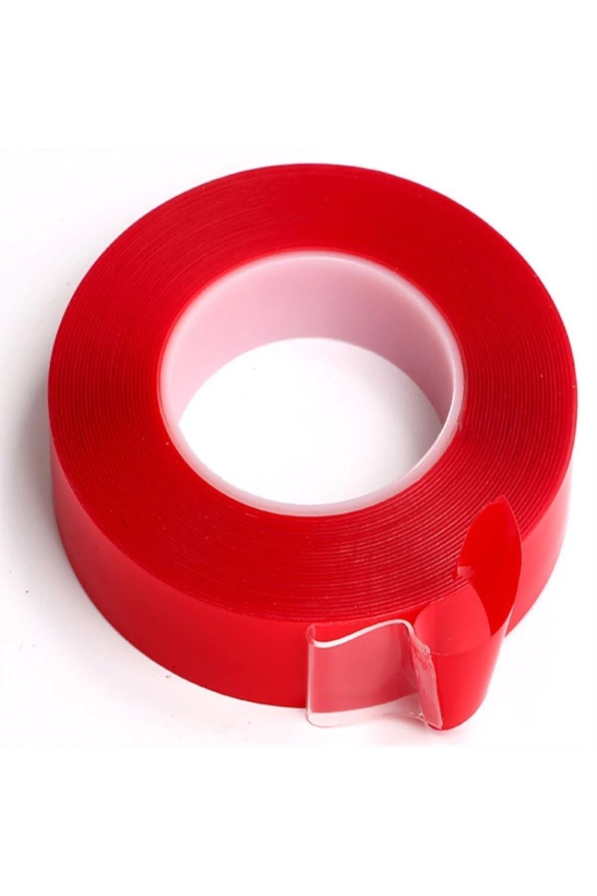 Tbl Dekor® 2 Metre Şeffaf Ekstra Güçlü Banyo Mutfak Posta Ofis Çift Taraflı Akrilik Silikon VHB Bant