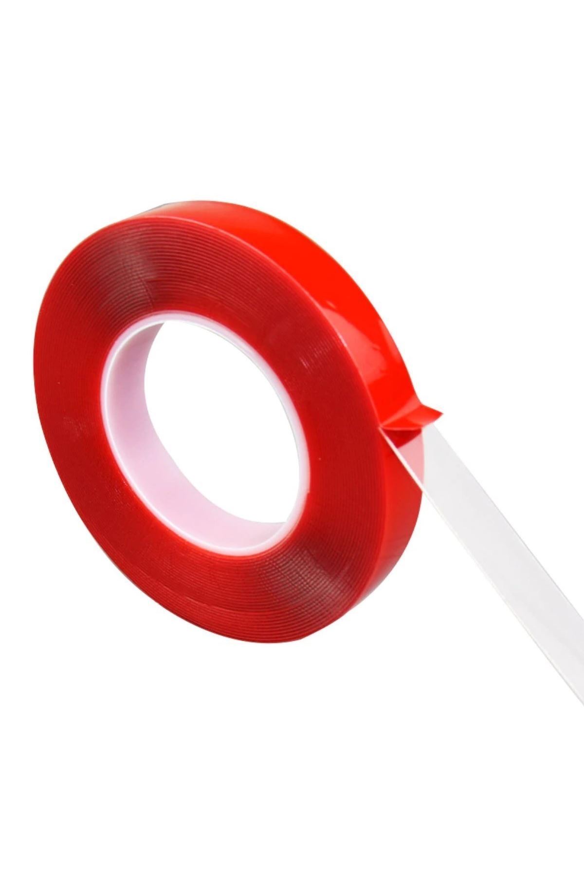 Tbl Dekor® 2 Metre Şeffaf Ekstra Güçlü Banyo Mutfak Posta Ofis Çift Taraflı Akrilik Silikon VHB Bant