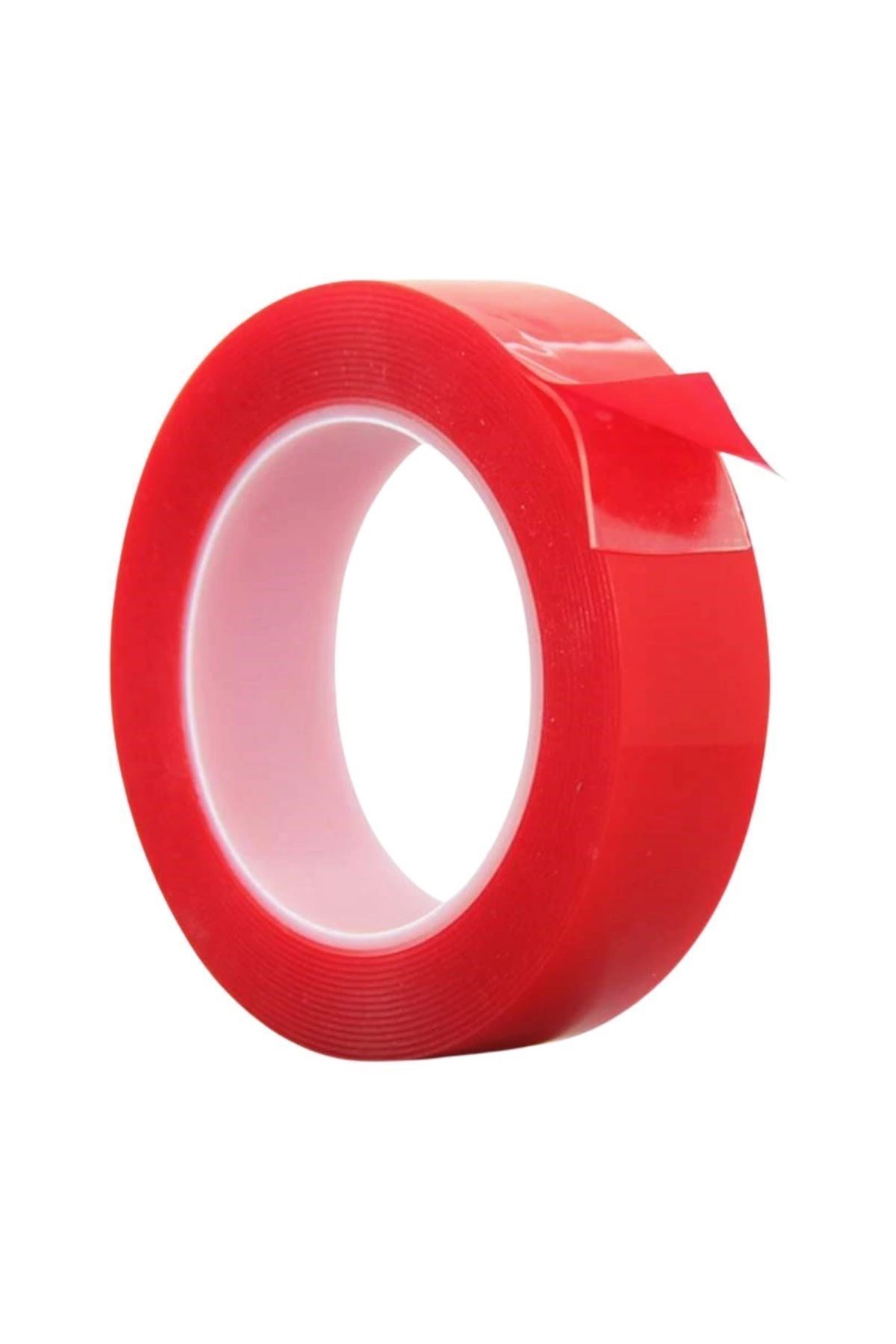 Tbl Dekor® 2 Metre Şeffaf Ekstra Güçlü Banyo Mutfak Posta Ofis Çift Taraflı Akrilik Silikon VHB Bant