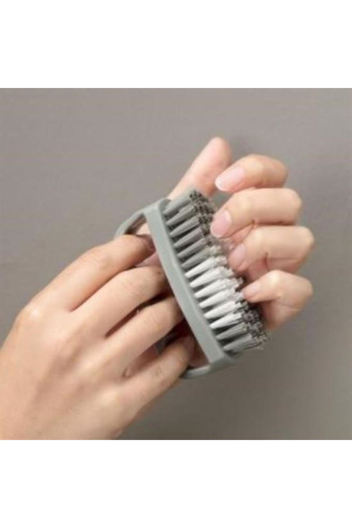 Tbl Dekor® Tutamaçlı Plastik Pratik Tırnak ve Kıyafet Yaka Temizlik Fırçası- TP-113