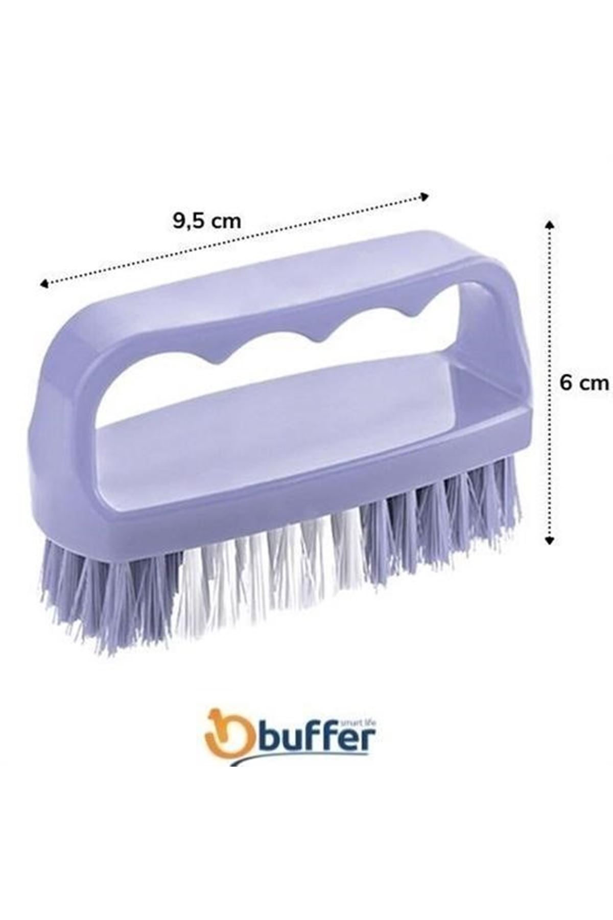 Tbl Dekor® Tutamaçlı Plastik Pratik Tırnak ve Kıyafet Yaka Temizlik Fırçası- TP-113