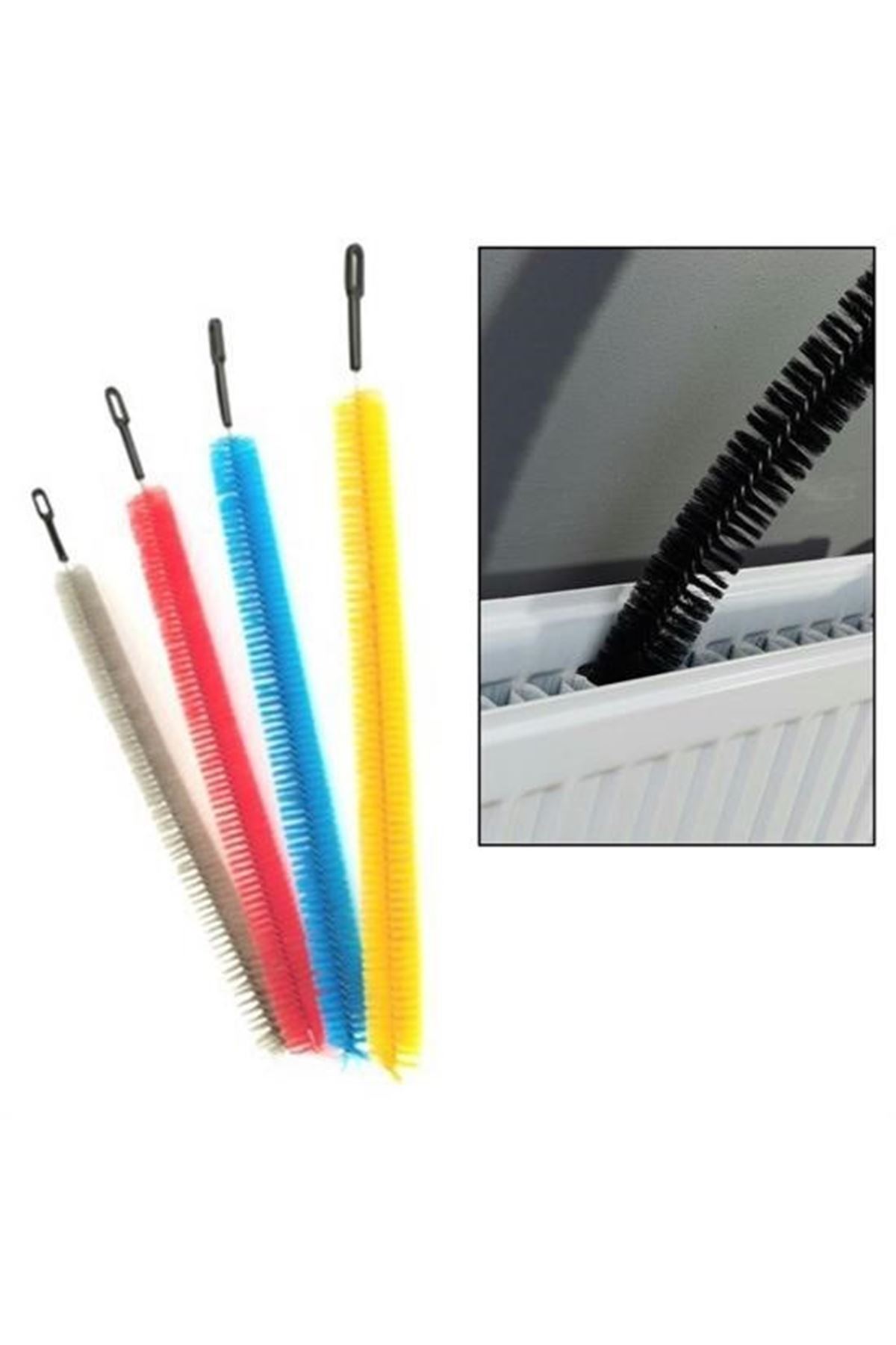 Tbl Dekor® Ergonomik Pratik Kolay Kalorifer Peteği Temizleme Fırçası Aleti