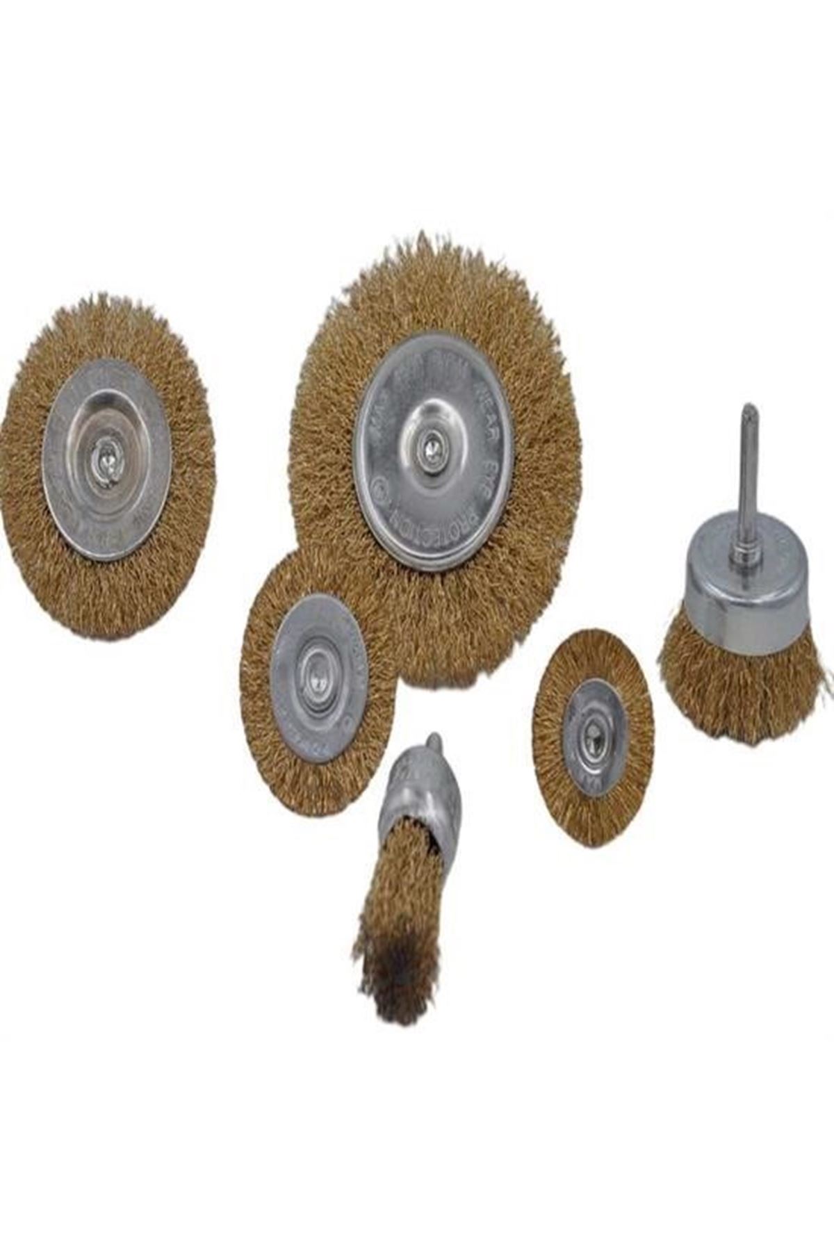 Tbl Dekor® 6'lı Pimli Tel Fırça Seti Pas Yağ Kir Boya Yapışkan Çözücü