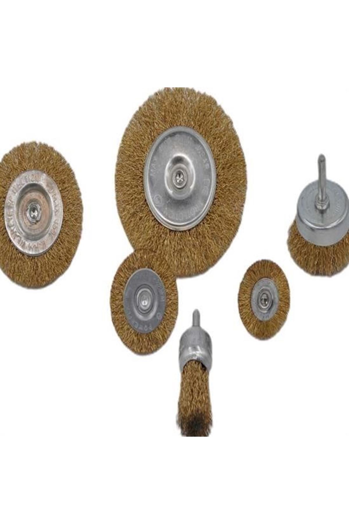 Tbl Dekor® 6'lı Pimli Tel Fırça Seti Pas Yağ Kir Boya Yapışkan Çözücü