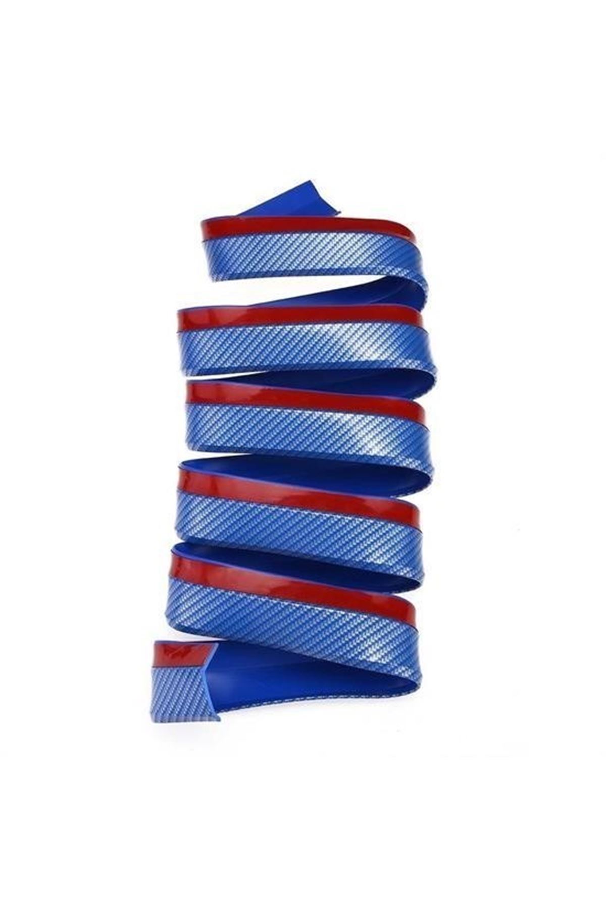 Tbl Dekor® Mavi 2,5 Metre Araba Oto Ön Tampon Koruyucu Kauçuk Pratik Tampon Şerit Bant Döşeme Kiti