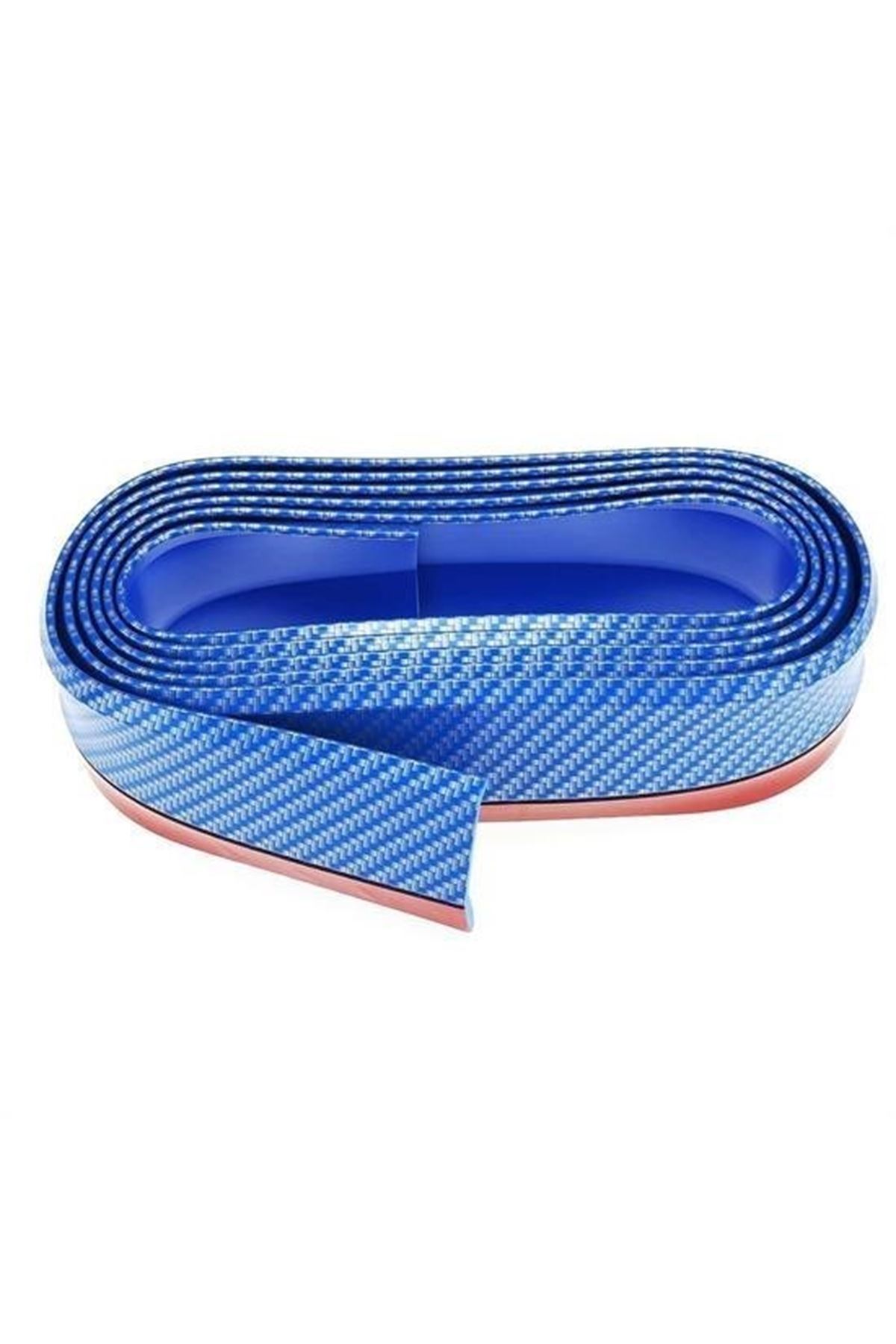 Tbl Dekor® Mavi 2,5 Metre Araba Oto Ön Tampon Koruyucu Kauçuk Pratik Tampon Şerit Bant Döşeme Kiti