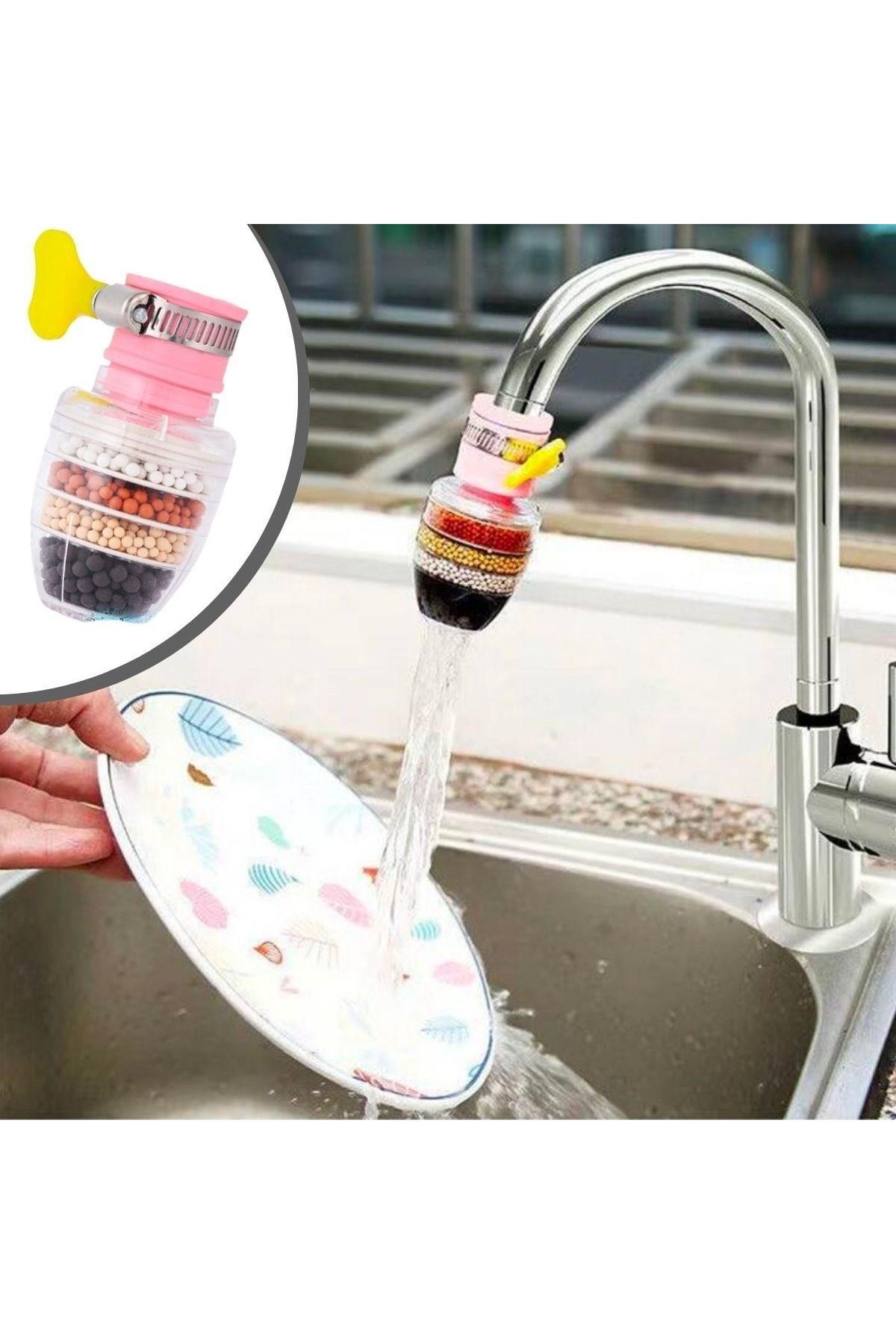 Tbl Dekor® 6 Katmanlı Musluk Ucu Filtreli Su Tasarruflu Hijjenik Musluk Başlığı