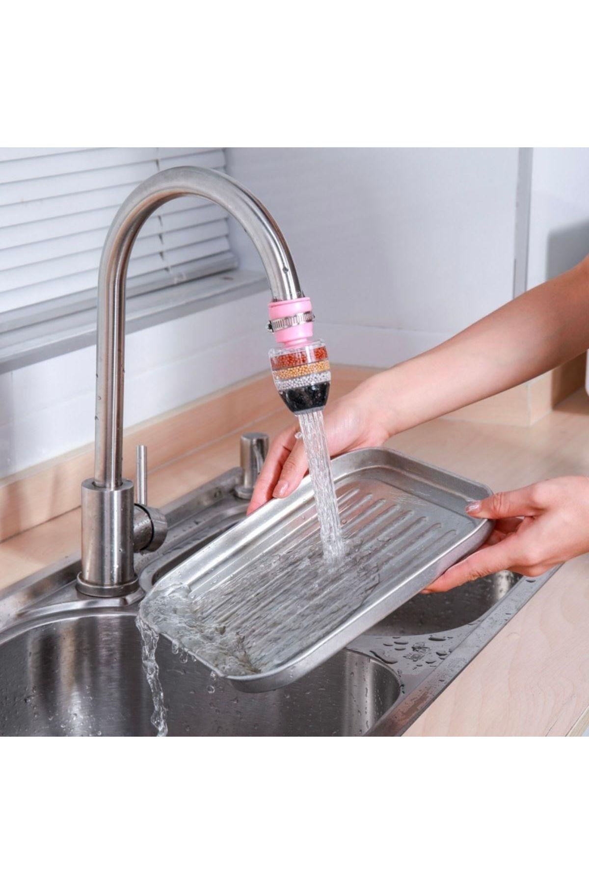 Tbl Dekor® 6 Katmanlı Musluk Ucu Filtreli Su Tasarruflu Hijjenik Musluk Başlığı