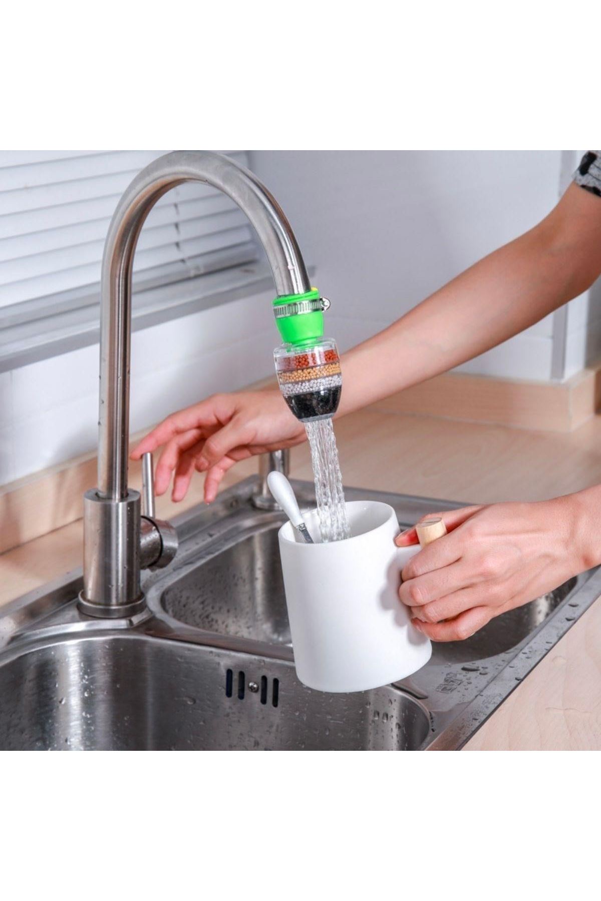 Tbl Dekor® 6 Katmanlı Musluk Ucu Filtreli Su Tasarruflu Hijjenik Musluk Başlığı