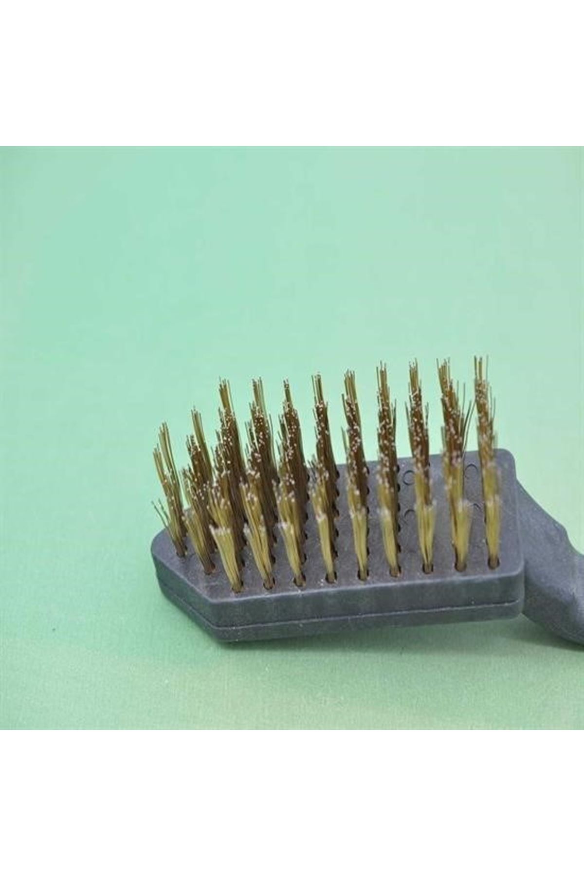 Tbl Dekor® Metal Tel Fırça Plastik Saplı Pas Kir Sökme Temizleme Fırçası