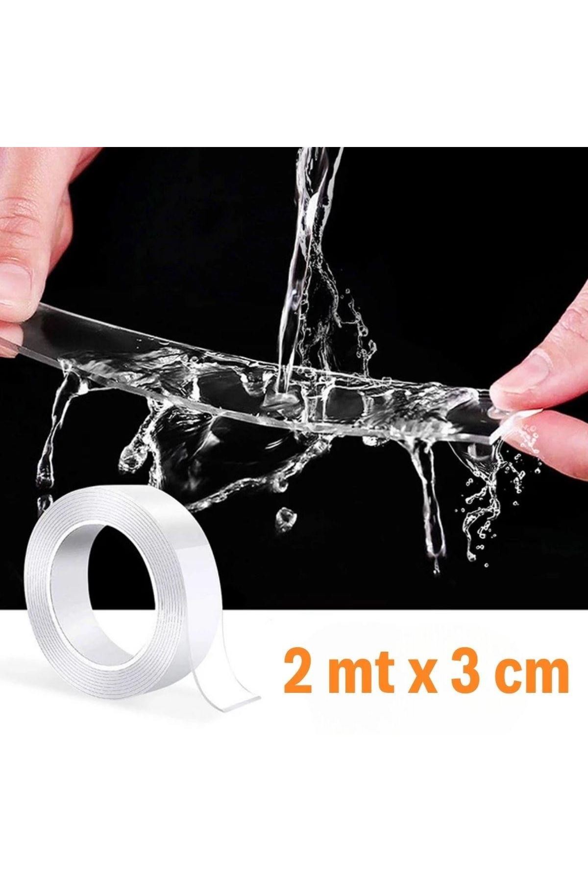 Tbl Dekor® Ultra Güçlü Çift Taraflı 2 mt x 3 cm Çift Taraflı Nano Bant
