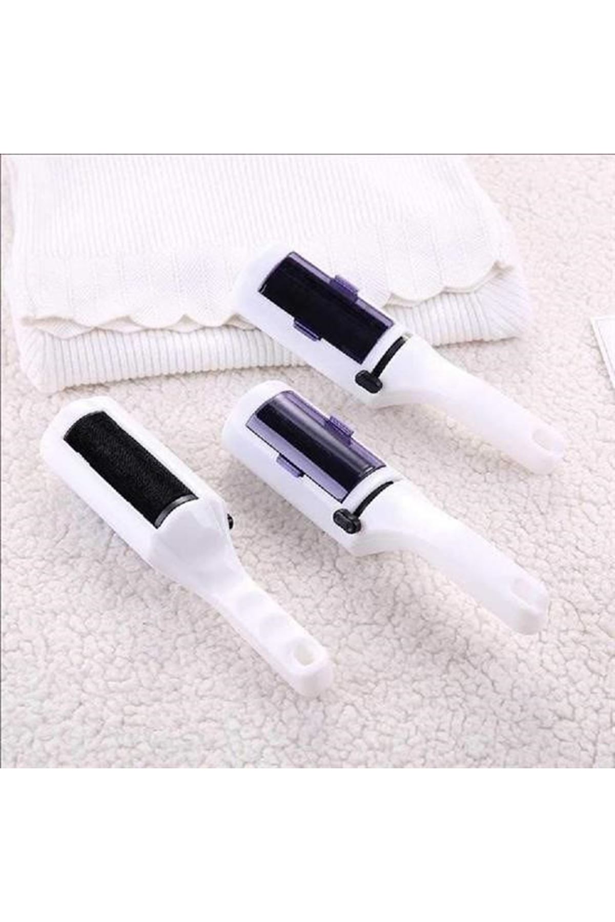 Tbl Dekor®  Taşınabilir Elektrostatik Hazneli Rulo Şeklinde Evcil Hayvan Tüyü Saç Toplayıcısı