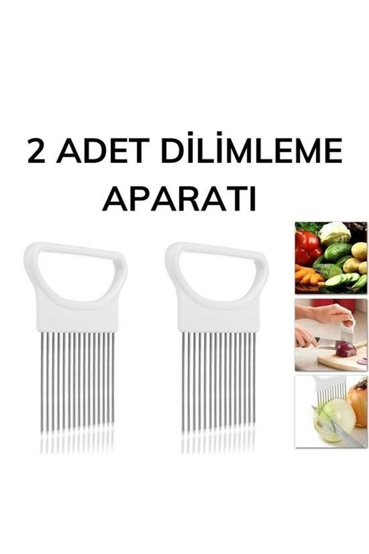 Tbl Dekor® Pratik Kolay Eşit Şekilde Sebze Kesme Dilimleme Aleti Aparatı