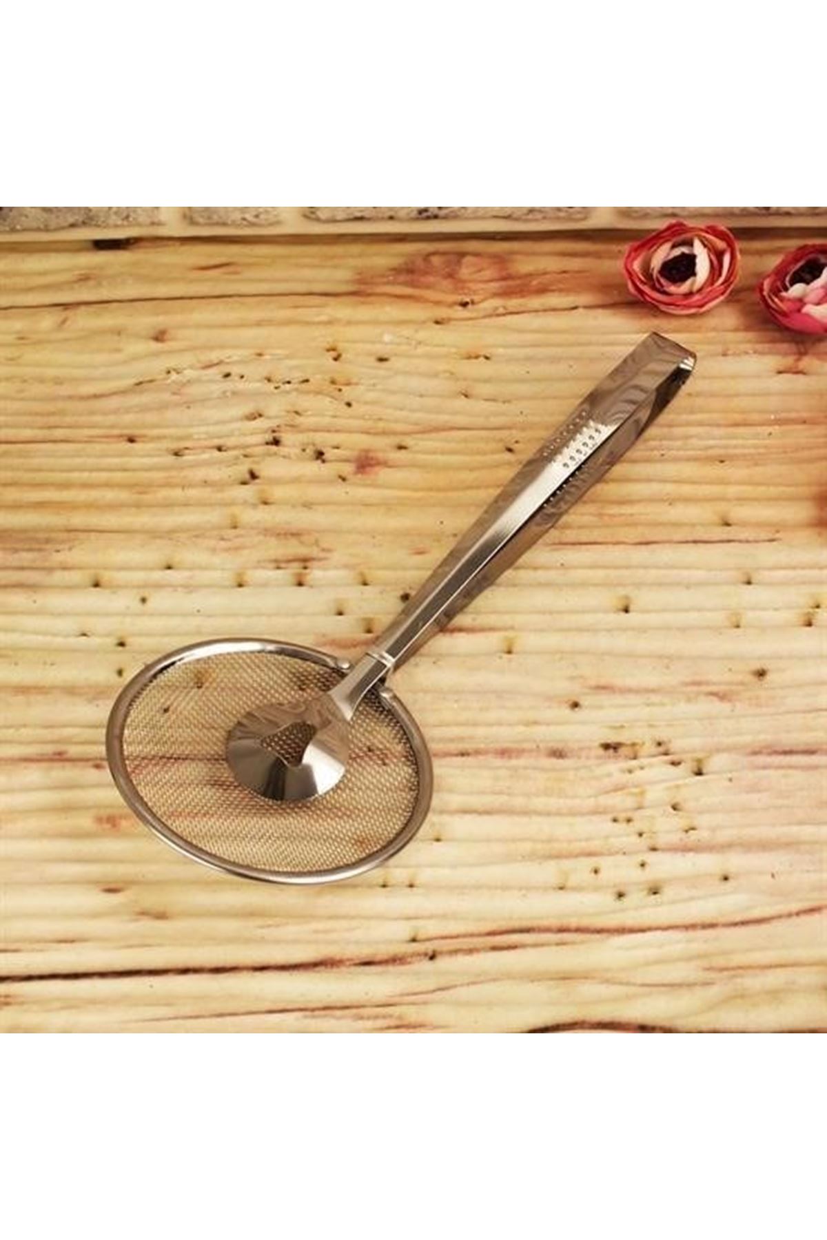 Tbl Dekor® Çok Amaçlı Süzgeçli Paslanmaz Metal Haşlama Ve Kızartma Maşası