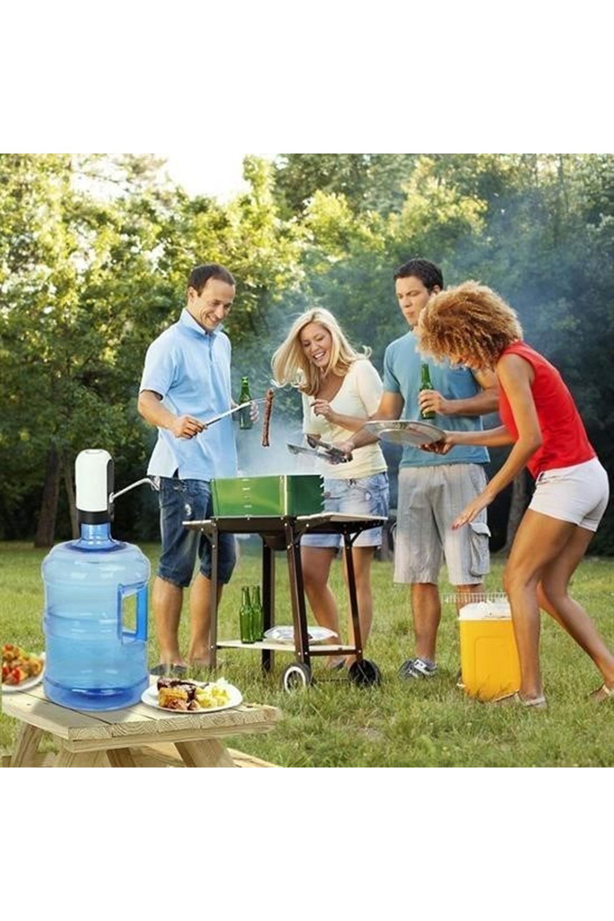 Tbl Dekor® Usb ile Şarj Edilebilir Elektrikli  Otomatik Damacana Su Pompası