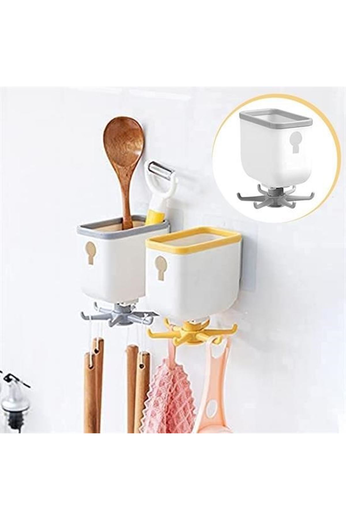 Tbl Dekor® Pratik Mutfak Askılığı Organizatör Ve Mutfak Düzenleyici Çok Amaçlı Askı