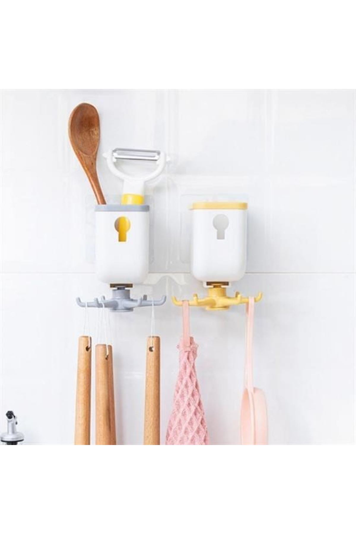 Tbl Dekor® Pratik Mutfak Askılığı Organizatör Ve Mutfak Düzenleyici Çok Amaçlı Askı