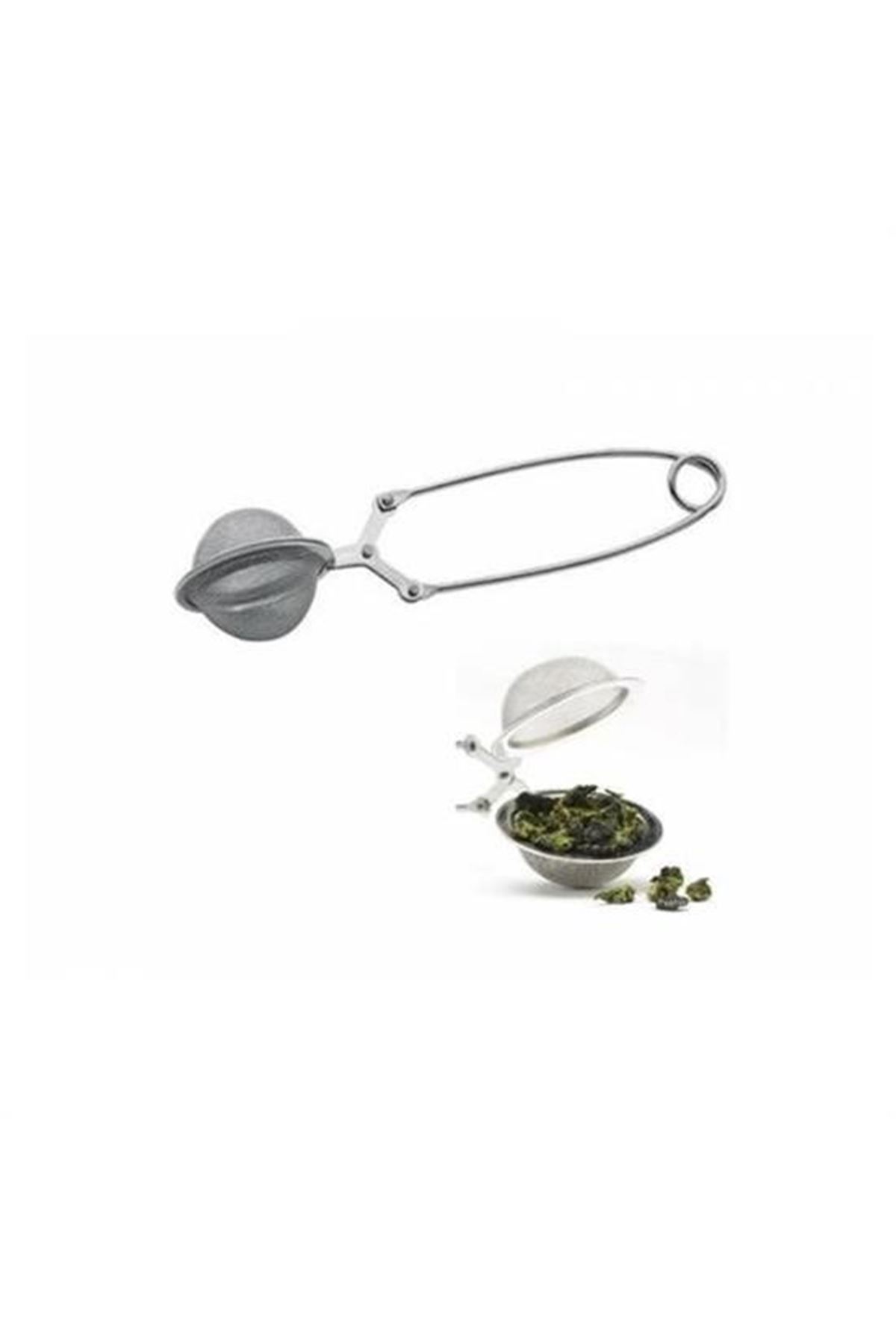 Tbl Dekor® Paslanmaz Metal Pratik Kolay Bitki Çayı Demleme Süzgeci Aparatı