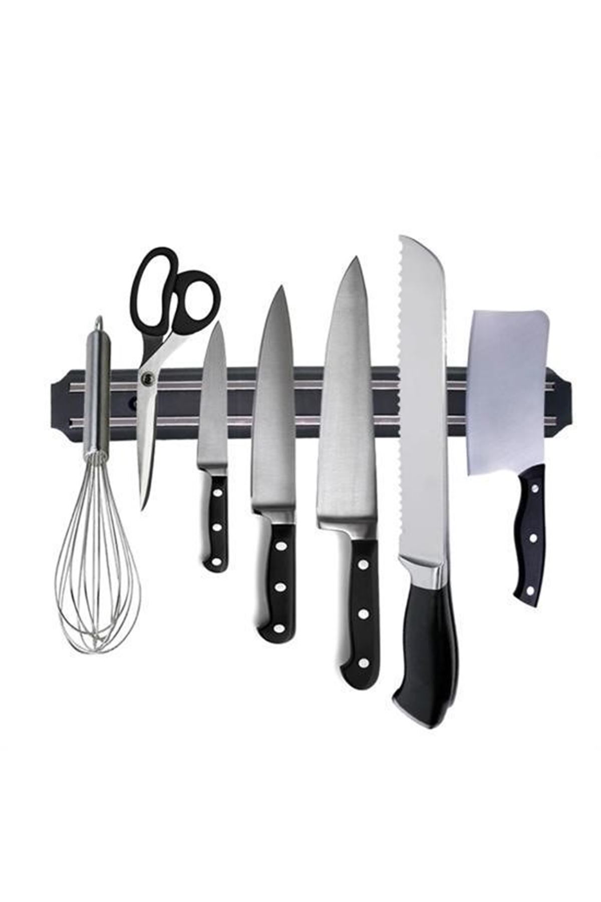 Tbl Dekor® Mıknatıslı Paslanmaz Duvar Bıçak Askısı Standı 33 Cm  Aparat