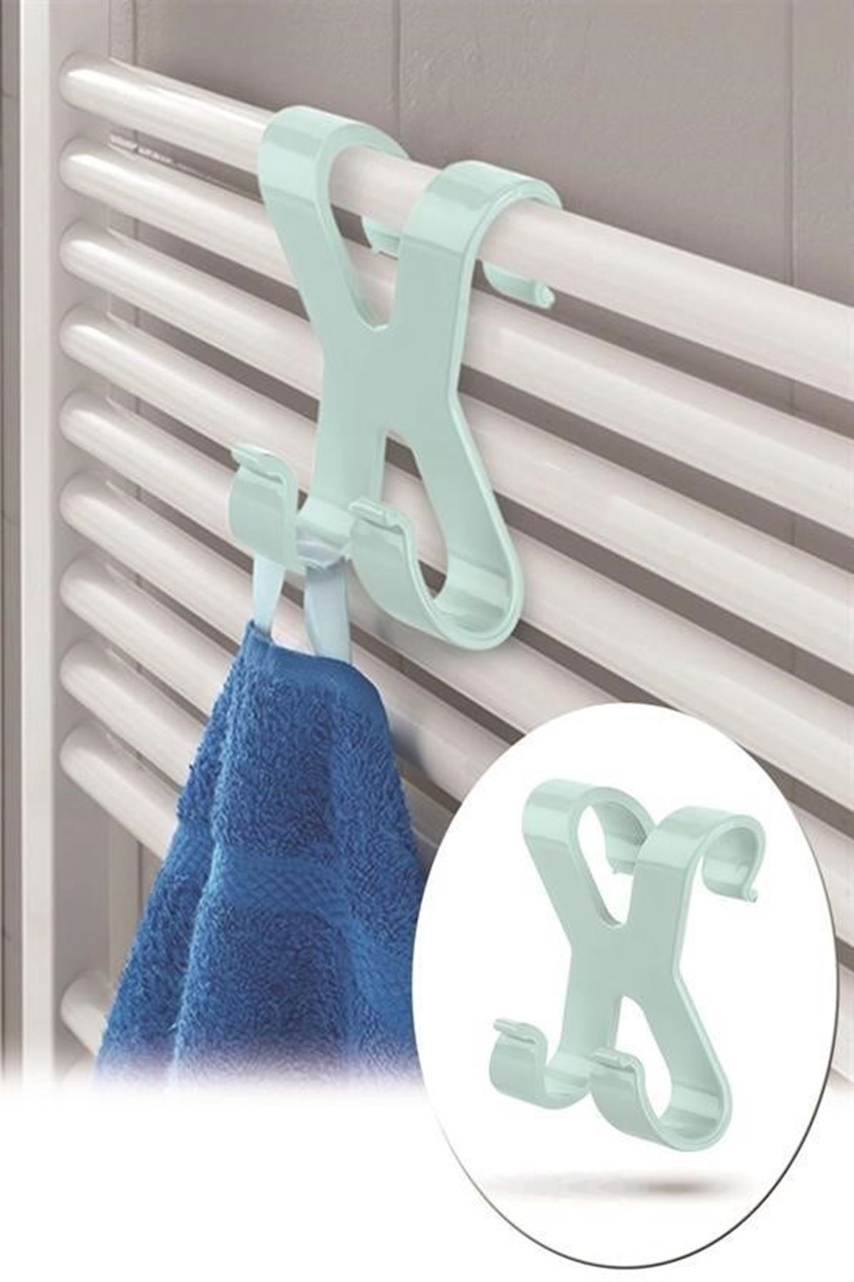 Tbl Dekor® Mutfak Banyo Dolap Kapağına Takılan Meta Havlu Askılığı Aparatı