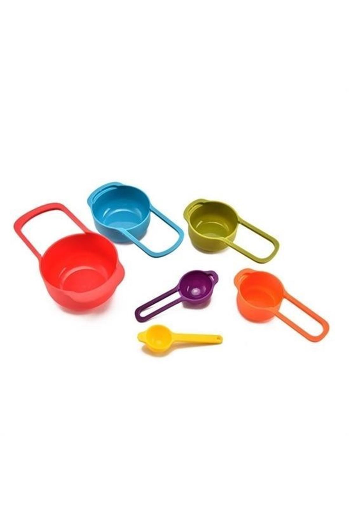 Tbl Dekor® Pratik Ölçü Kaşığı Kabı 5li Şeker Baharat Sıvı Ölçer Aparat