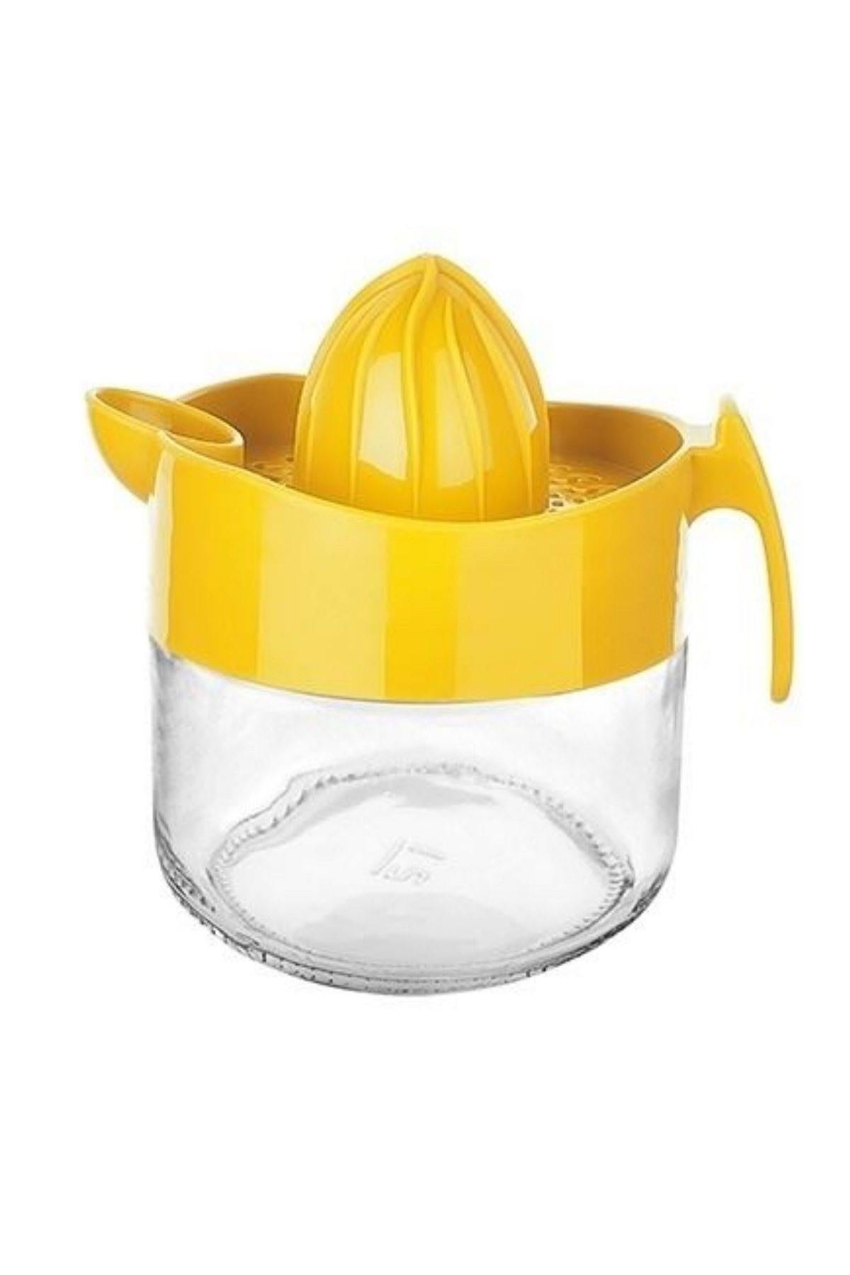 Tbl Dekor® 300ml Cam Hazneli Pratik Limon Narenciye Sıkacağı KC-405