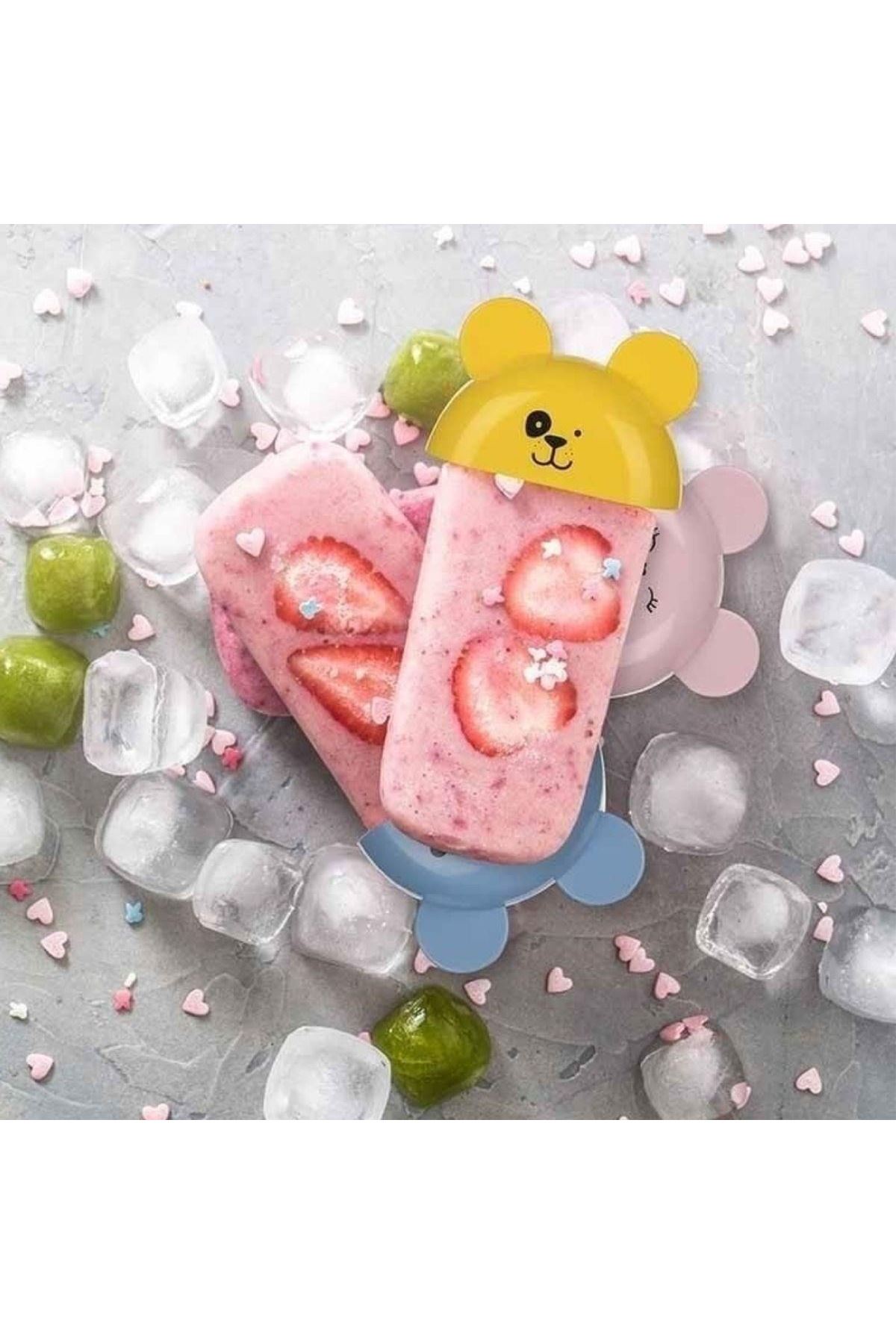 Tbl Dekor® 4'lü Kolay Şekillendirici Sevimli Çocuk Meybuz  & Dondurma Kalıbı AP-9179