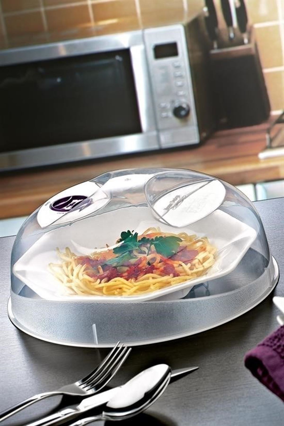 Tbl Dekor® Mikrodalga Fırın Koruyucu Sızdırmaz Gıda Koruyucu Dayanıklı Yiyecek Isıtma Kapağı