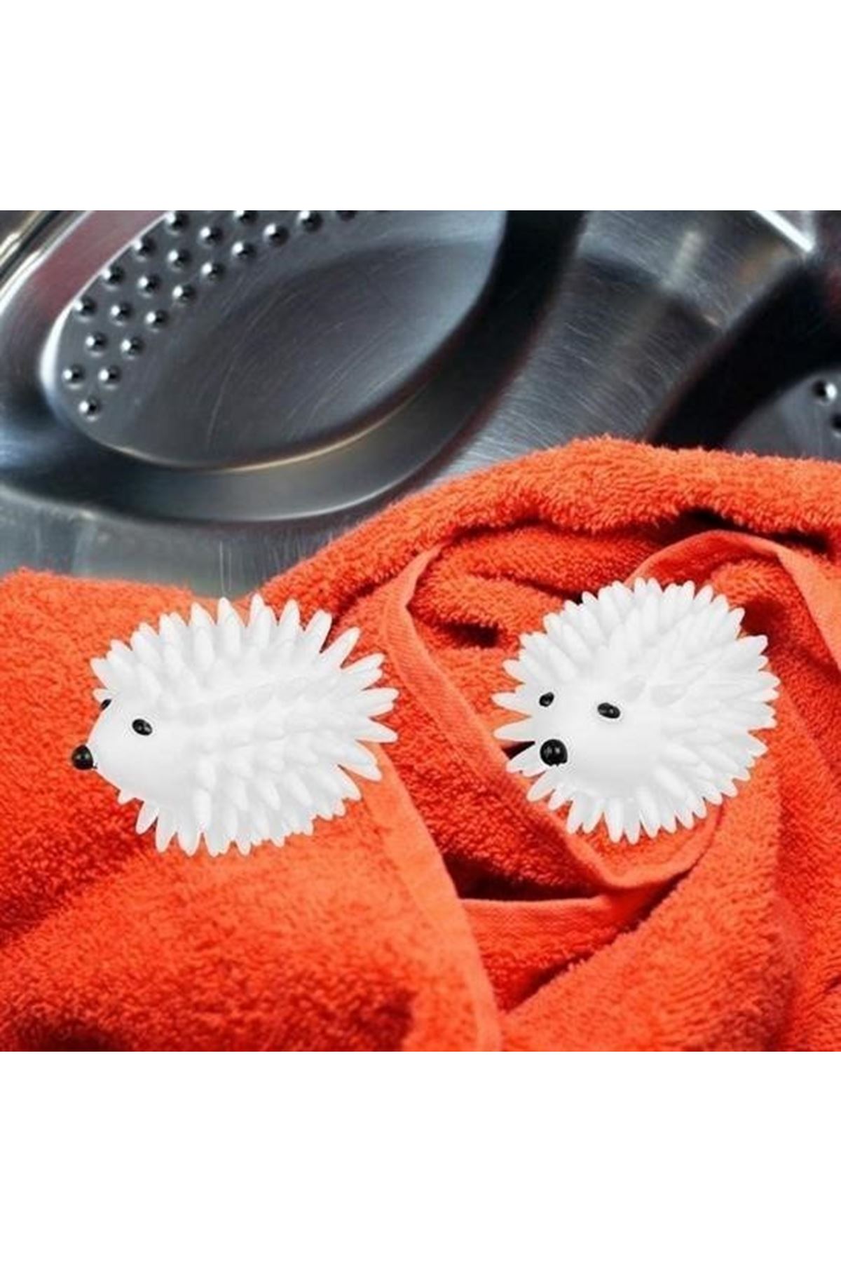 Tbl Dekor® 2'Li Kirpi Model Tüy Toplayıcı Kırışık Önleyici Çamaşır Kurutma Topu