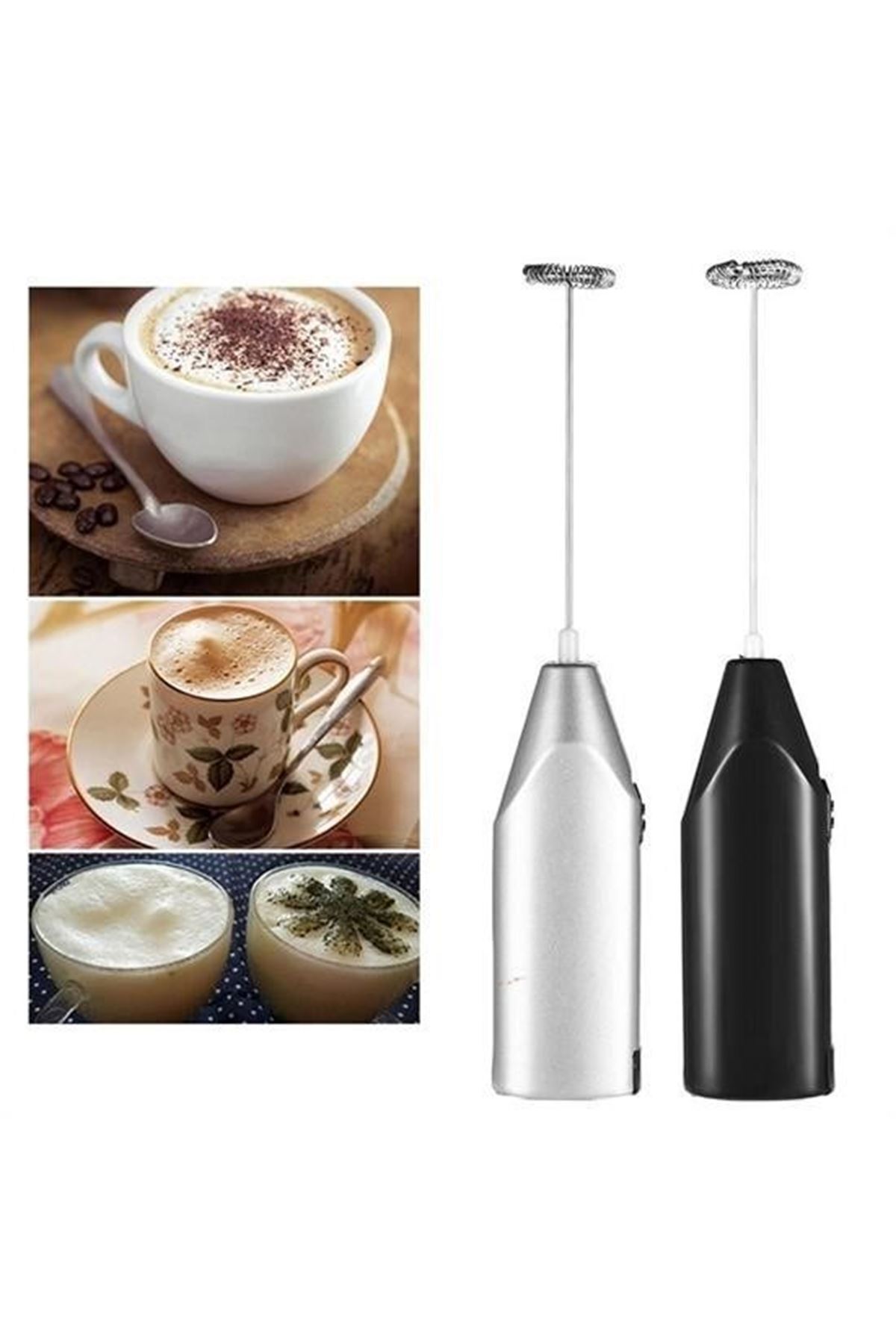 Tbl Dekor® El Çırpıcısı Pilli Mini Portatif Mutfak Mikseri Köpürtme Aleti