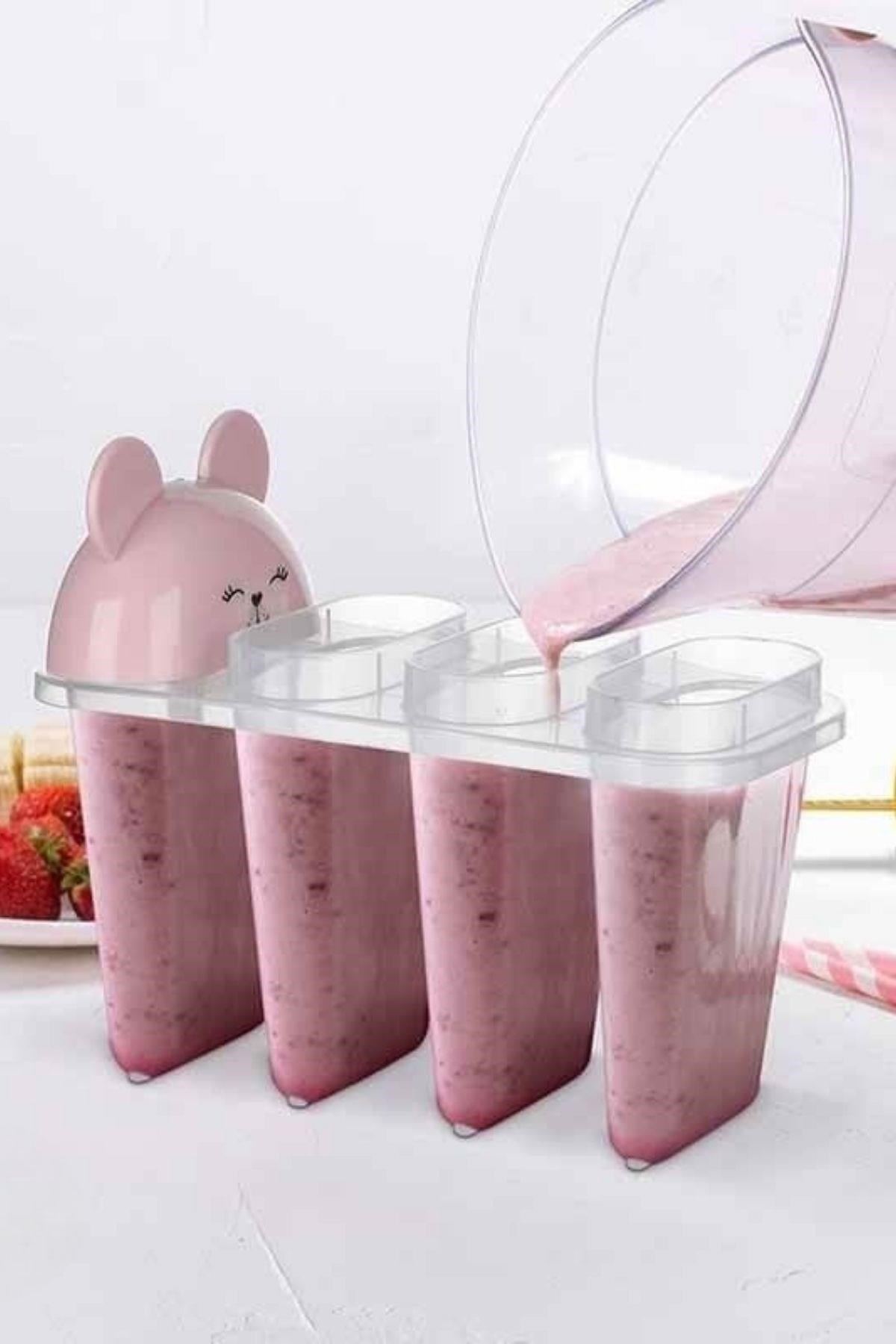 Tbl Dekor® 4'lü Kolay Şekillendirici Sevimli Çocuk Meybuz  & Dondurma Kalıbı AP-9179