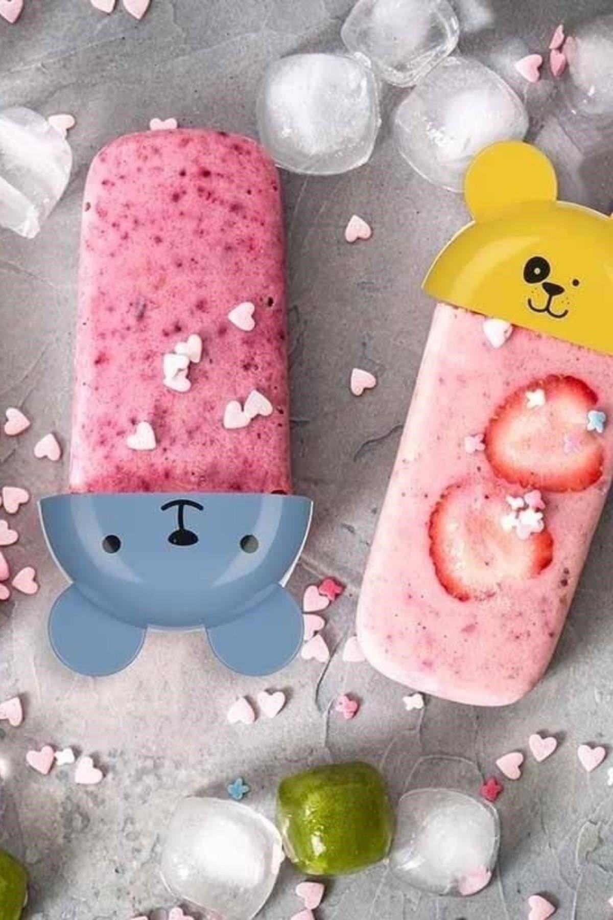 Tbl Dekor® 4'lü Kolay Şekillendirici Sevimli Çocuk Meybuz  & Dondurma Kalıbı AP-9179