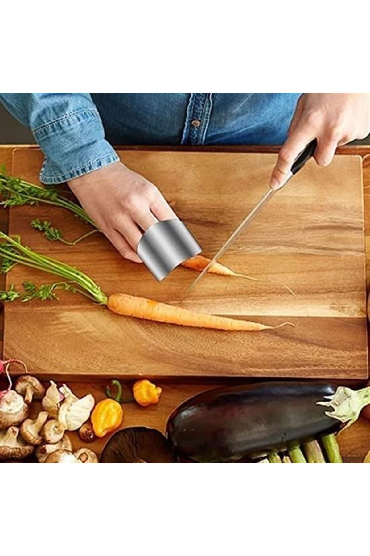 Tbl Dekor® 2li Metal Parmak Koruyucu Hızlı ve Güvenli Kesme Paslanmaz Çelik Koruyucu Aparat