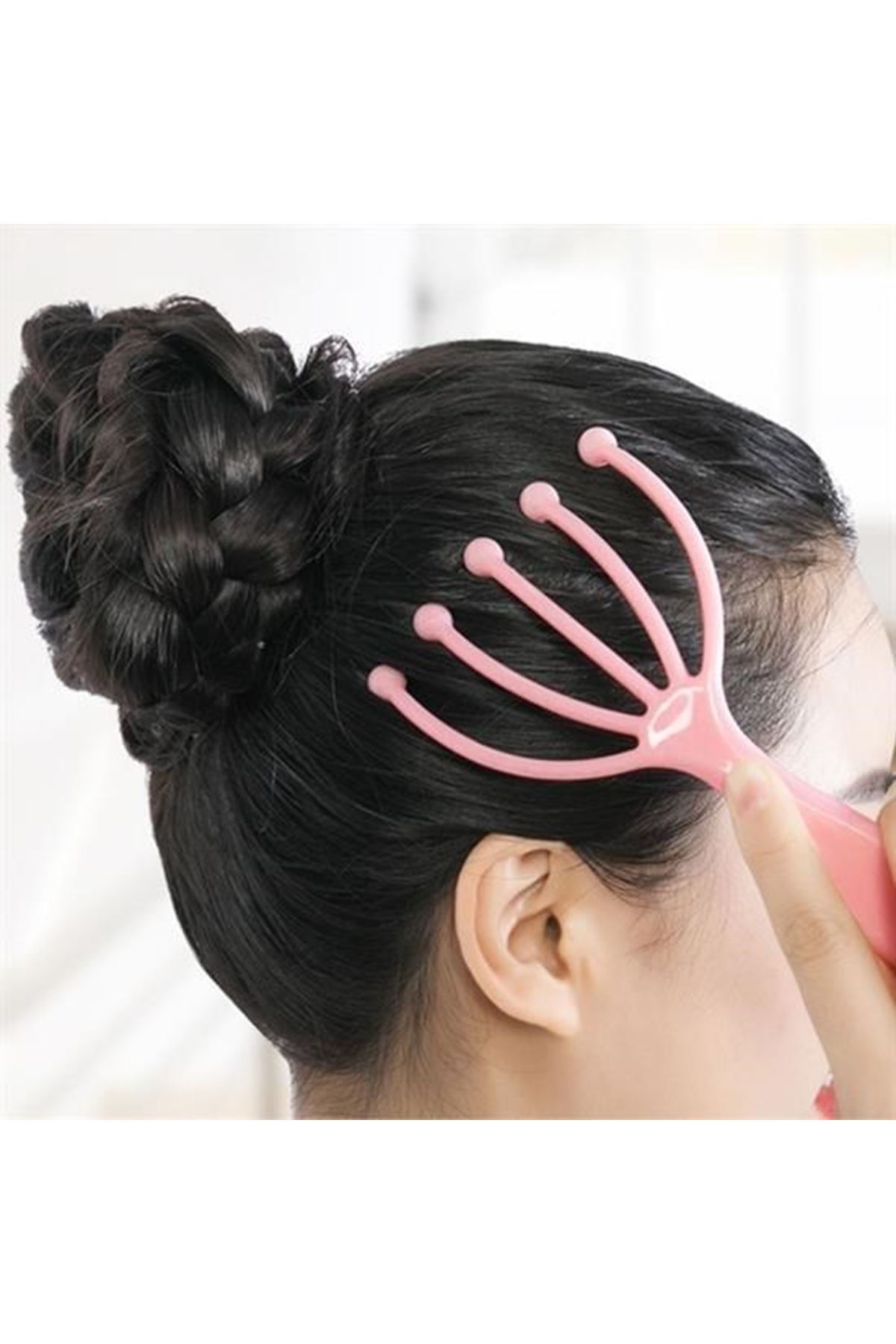 Tbl Dekor® Çok Fonksiyonlu 5 Uçlu Bilyeli Baş Boyun Bacak Kol Masaj Alet Rahatlatıcı Kafa Masaj Aparatı