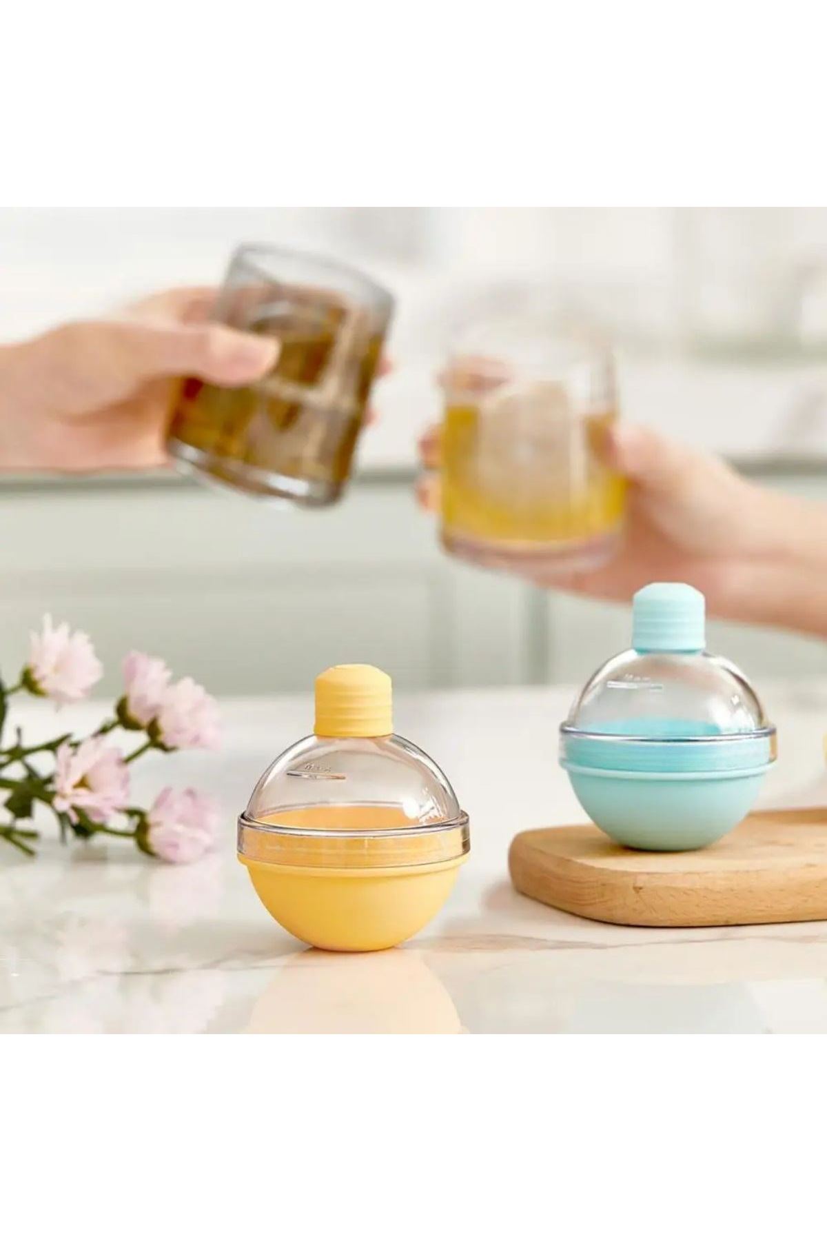 Tbl Dekor® Hunili Altı Silikon Kolay Çıkabilen Büyük Boy Küre Buzluk