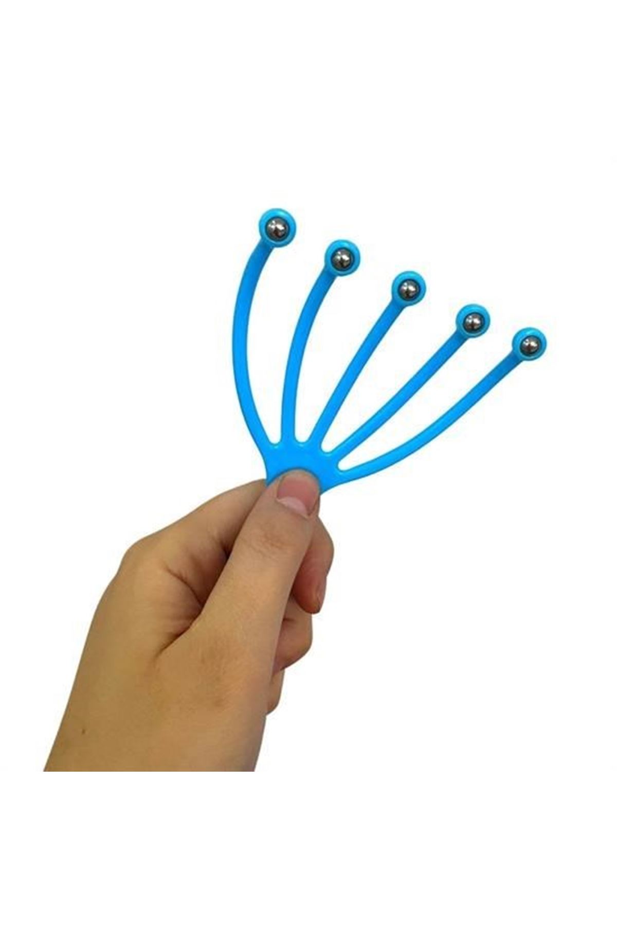 Tbl Dekor® Çok Fonksiyonlu 5 Uçlu Bilyeli Baş Boyun Bacak Kol Masaj Alet Rahatlatıcı Kafa Masaj Aparatı