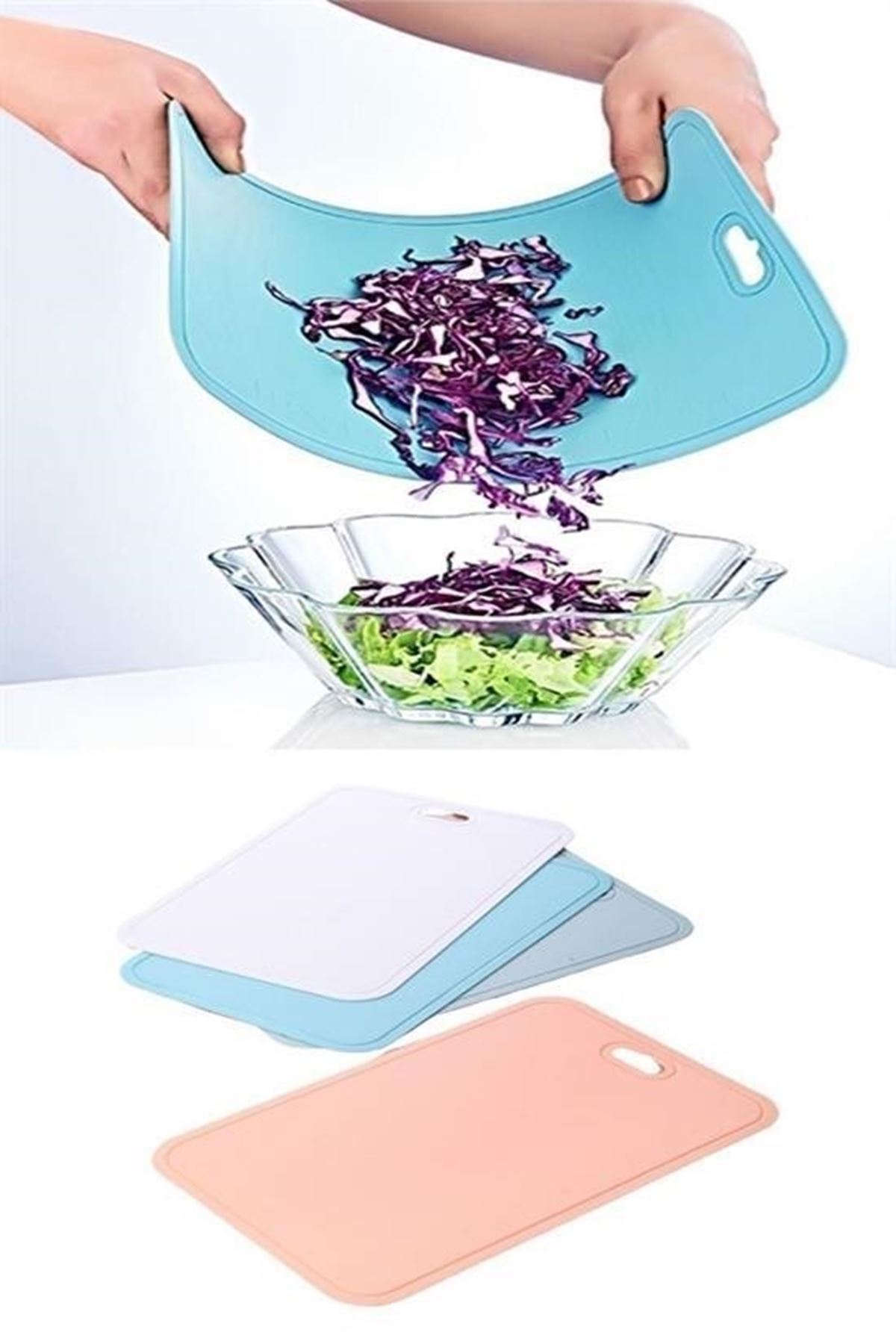 Tbl Dekor® Bükülebilir Esnek Kesme Matı Meyve Sebze Doğrama Kesme Tahtası 20x30 cm