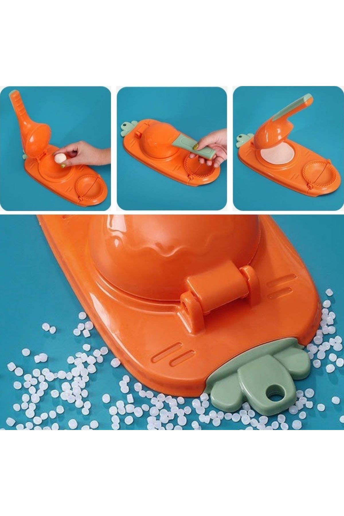 Tbl Dekor® Havuç Tasarımlı Şık  Pratik  Börek Mantı Hamuru Presleme  Börek Yapma Kalıbı