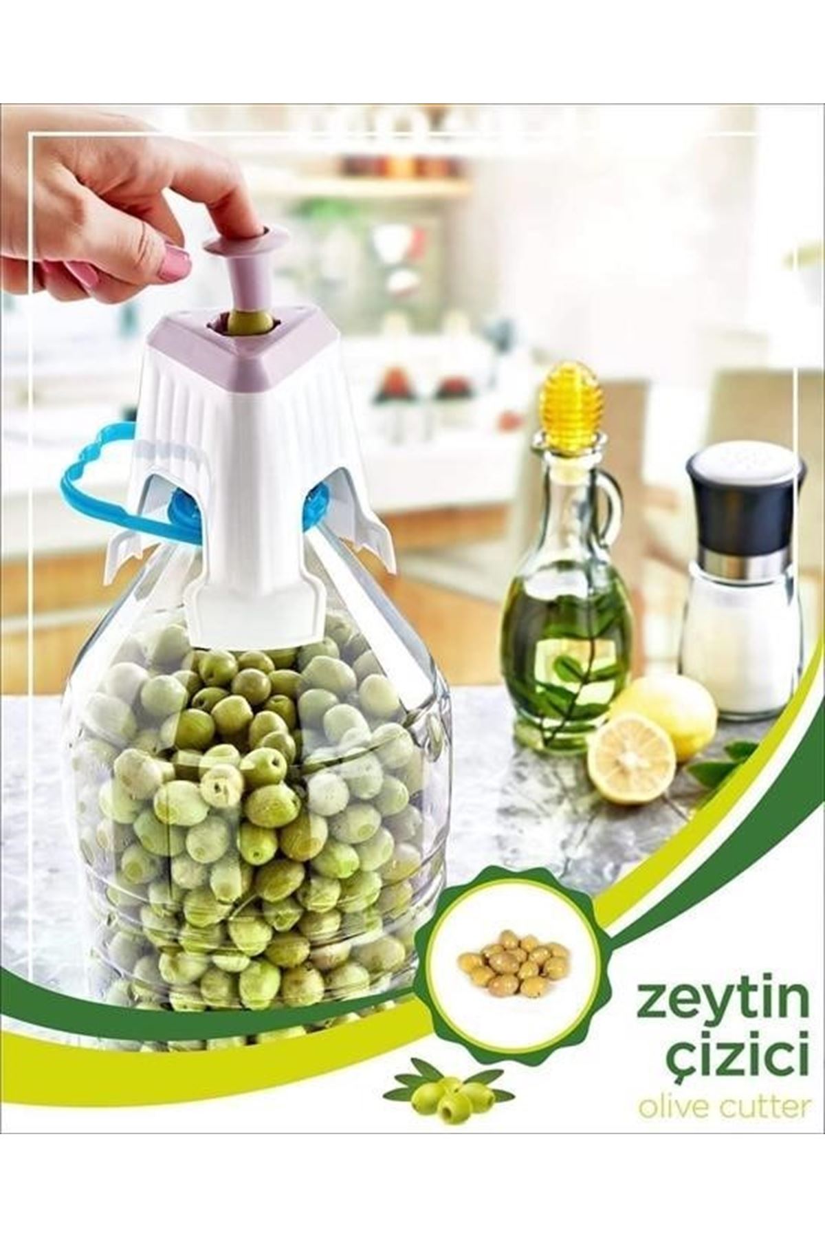 Tbl Dekor® Kolay Zeytin Dilme Çizme Aparatı Pratik Kolay Zeytin Çizici Alet