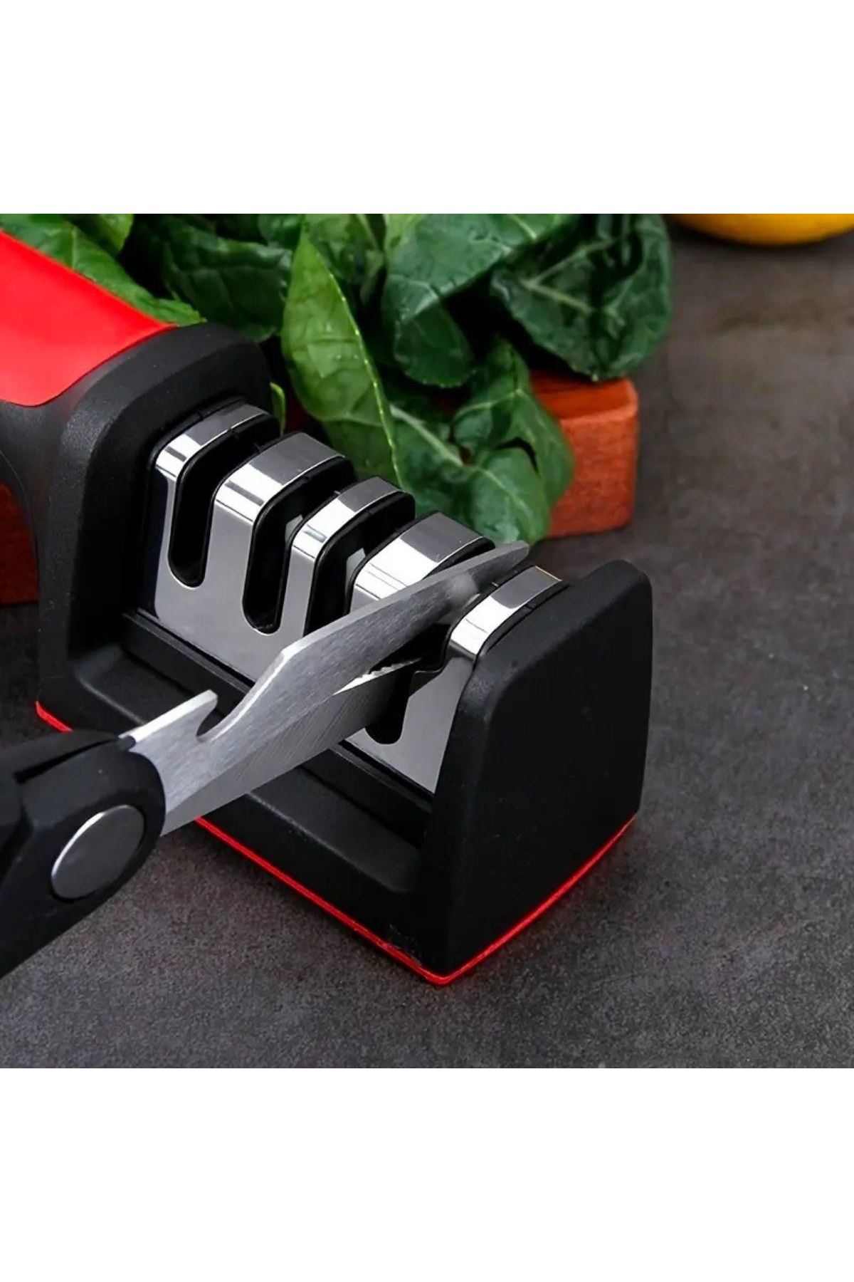 Tbl Dekor®  4 Aşamaları Kaymaz Taban Hızlı Bıçak Makas Bileme Aracı