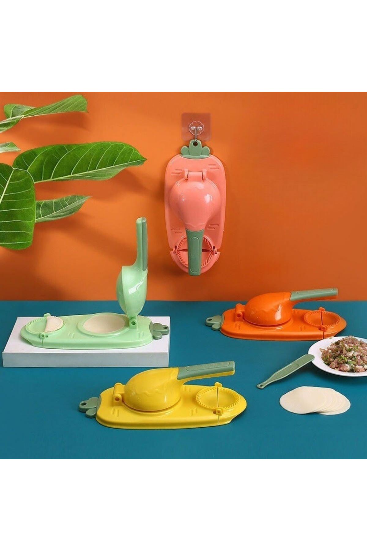 Tbl Dekor® Havuç Tasarımlı Şık  Pratik  Börek Mantı Hamuru Presleme  Börek Yapma Kalıbı