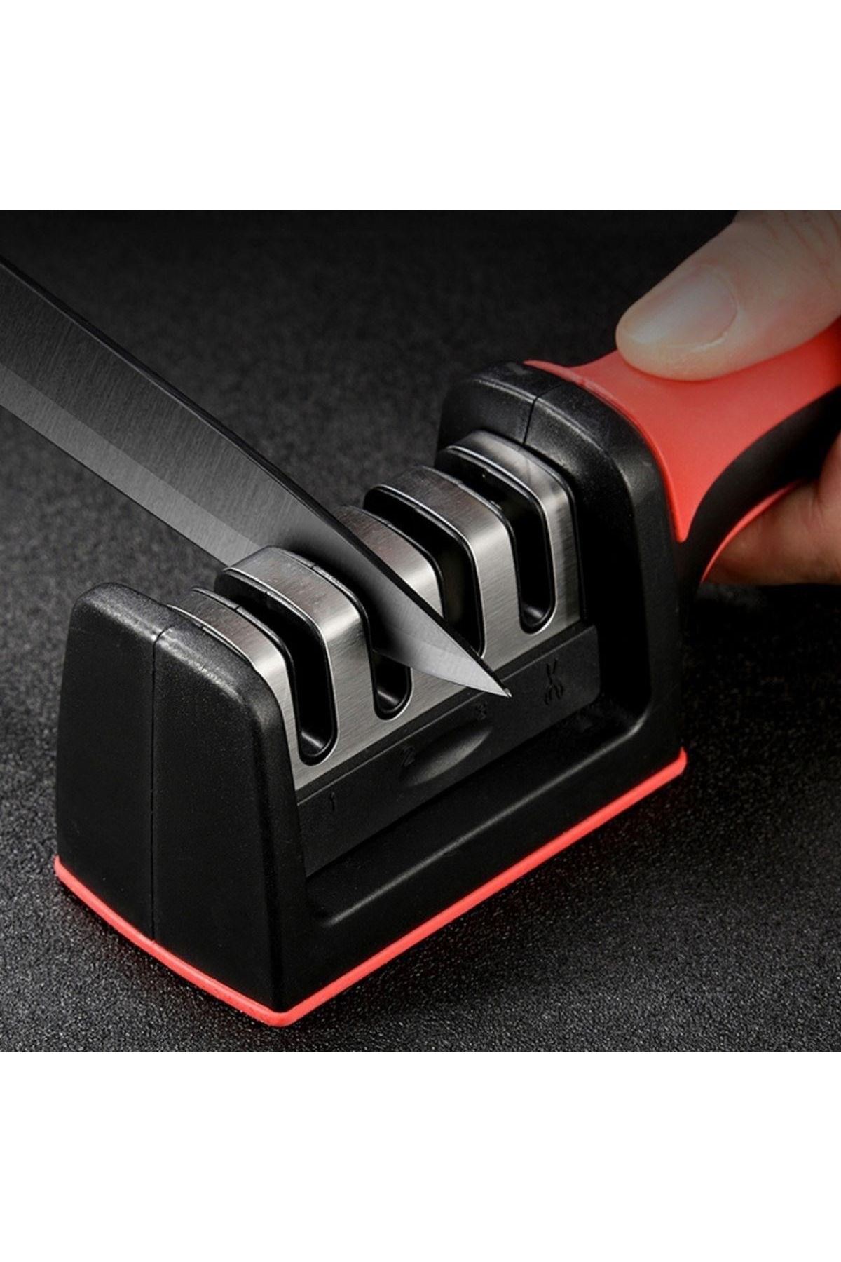 Tbl Dekor®  4 Aşamaları Kaymaz Taban Hızlı Bıçak Makas Bileme Aracı