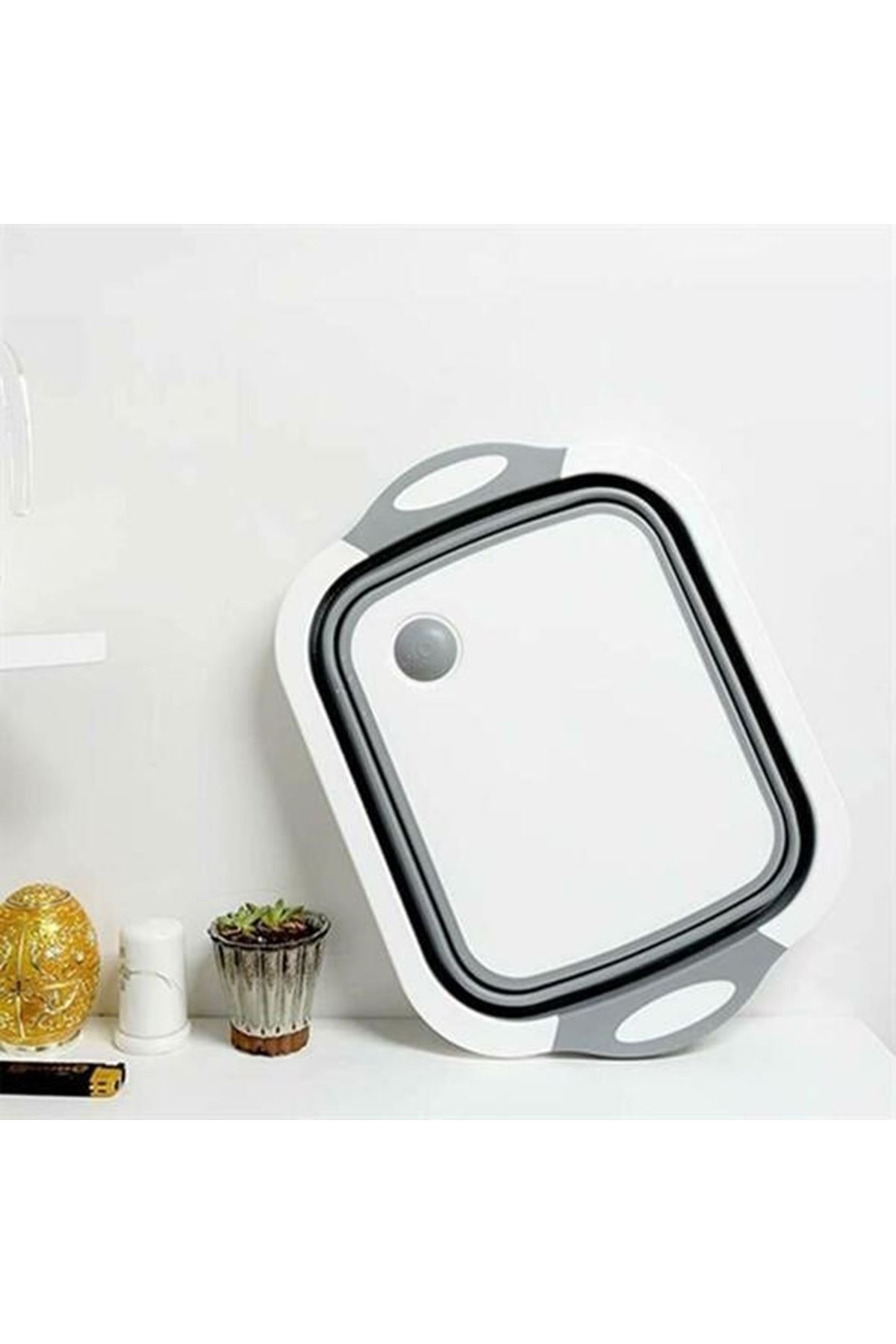 Katlanabilir Süzgeçli Kesme Tahtası ve Badya