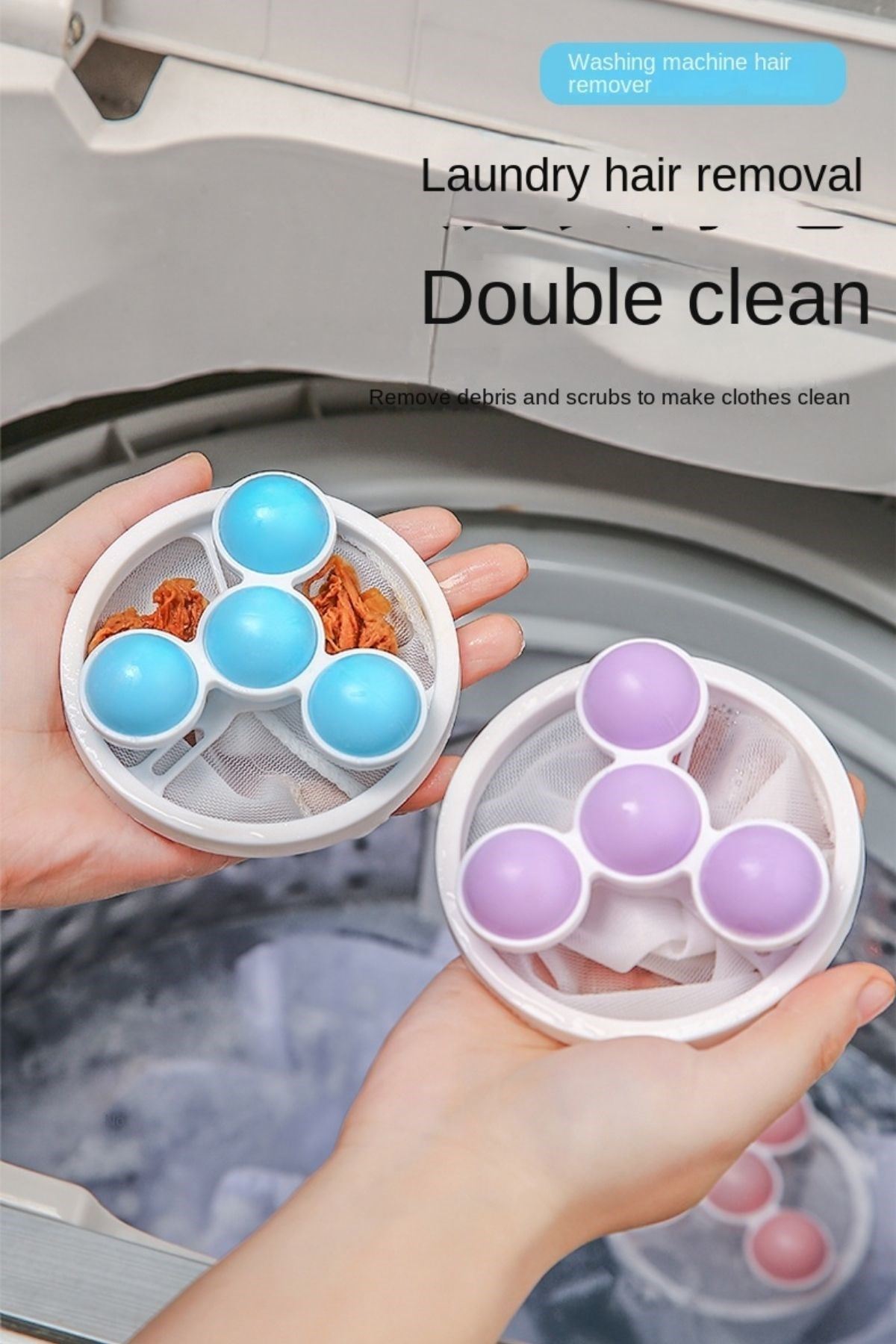 Tbl Dekor ® Çamaşır Makinesi İçin  Toz ve Evcil Hayvan Tüyü Toplayıcı Yıkanabilir Tüy Temizleme Aparatı