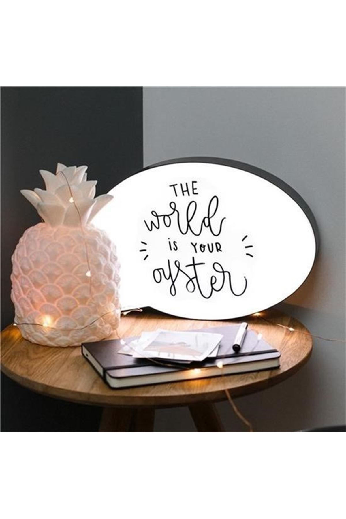 Tbl Dekor® Kalemle Yazılabilen Konuşma Balonu Görünümlü Işıklı Mesaj Panosu