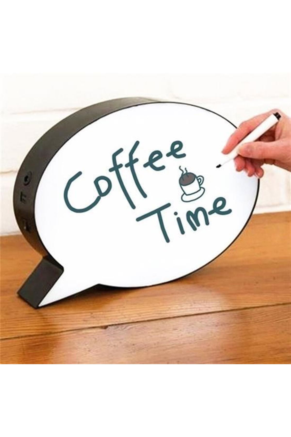 Tbl Dekor® Kalemle Yazılabilen Konuşma Balonu Görünümlü Işıklı Mesaj Panosu