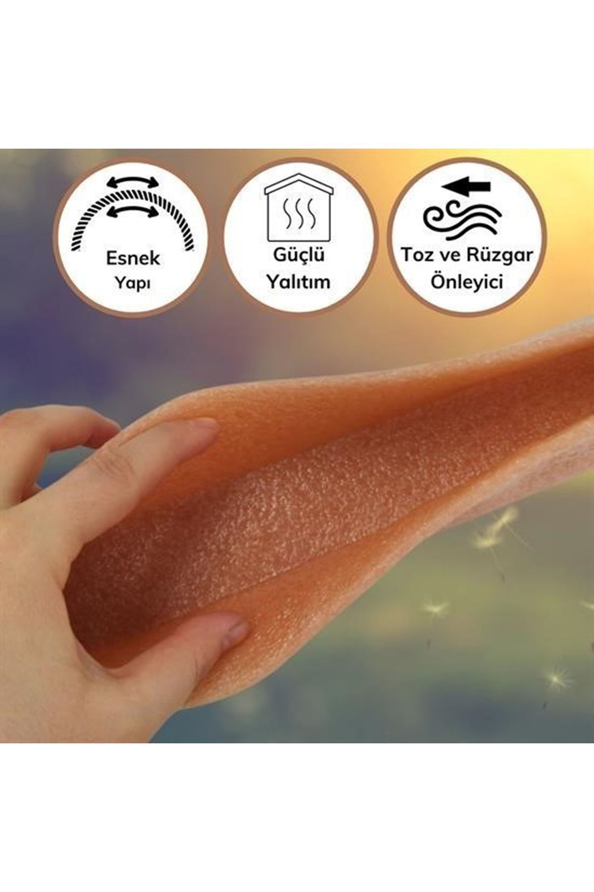 Tbl Dekor®  4 Adet Kapı Toz Rüzgar Önleyici Isı Yalıtımı Sağlayan Sızdırmaz Strafor