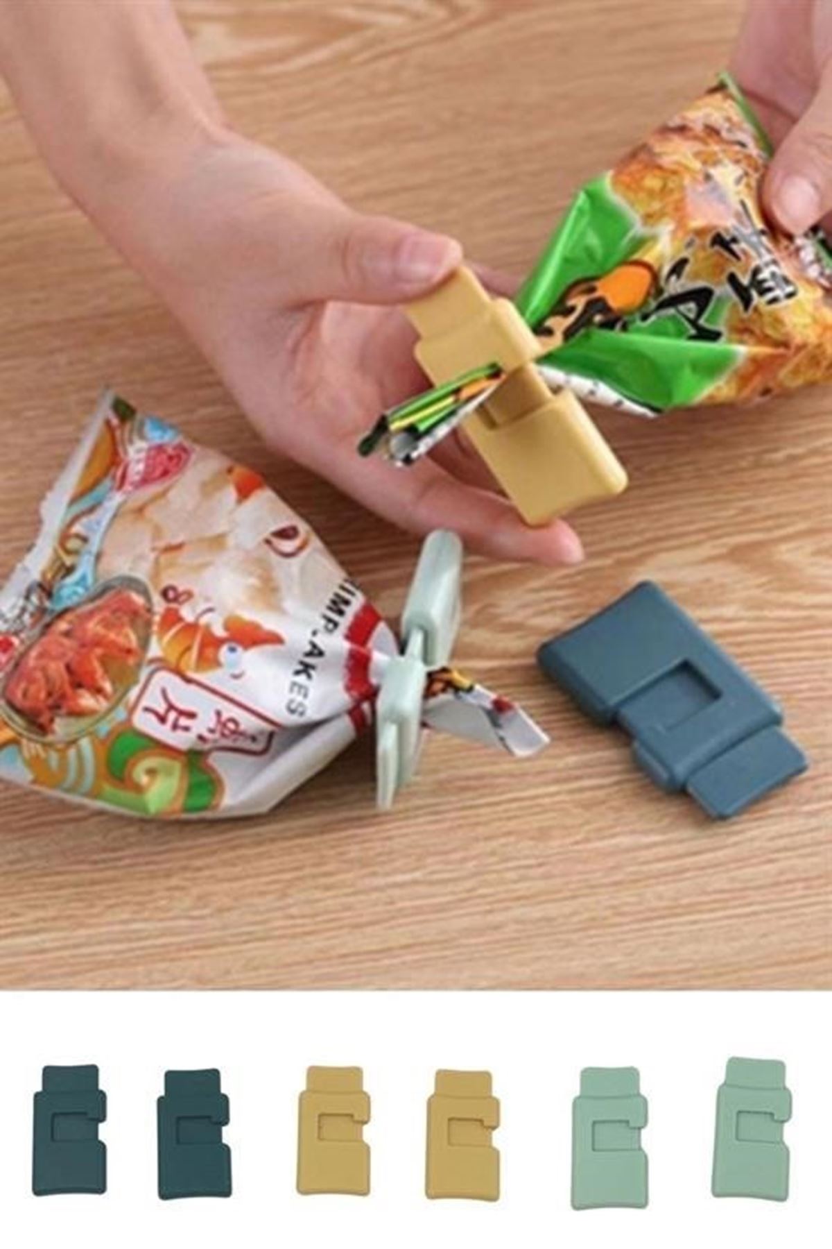 Tbl Dekor®  6lı Hava Sızdırmaz Poşet Torba Ambalaj  Ve Paket Kıstırmalı Kapatma Klipsi