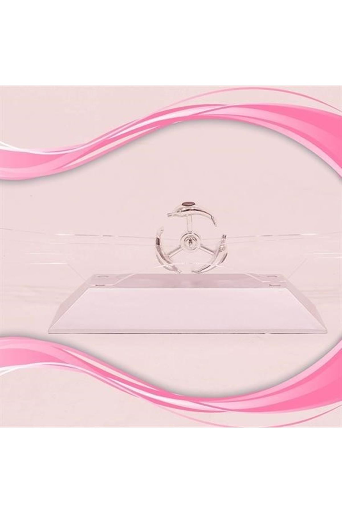 Tbl Dekor® Dekoratif Masa Üstü Obje Manyetik Kinetik Orbital Dönen Yunuslar