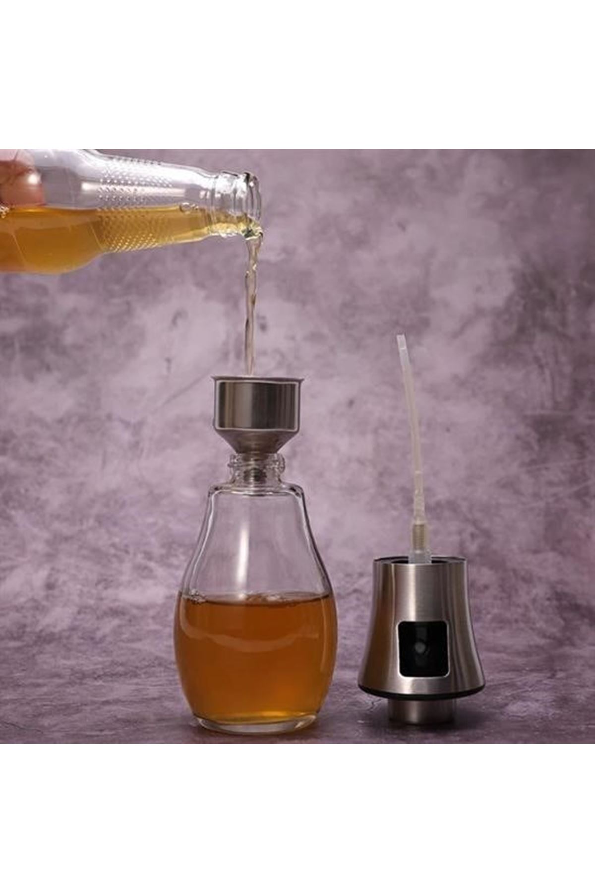 Tbl Dekor® Çok Amaçlı Spreyli Sızdırmaz Cam Şişe Yağdanlık Limon Sirke Sos Püskürtücü Dağıtıcı Sprey